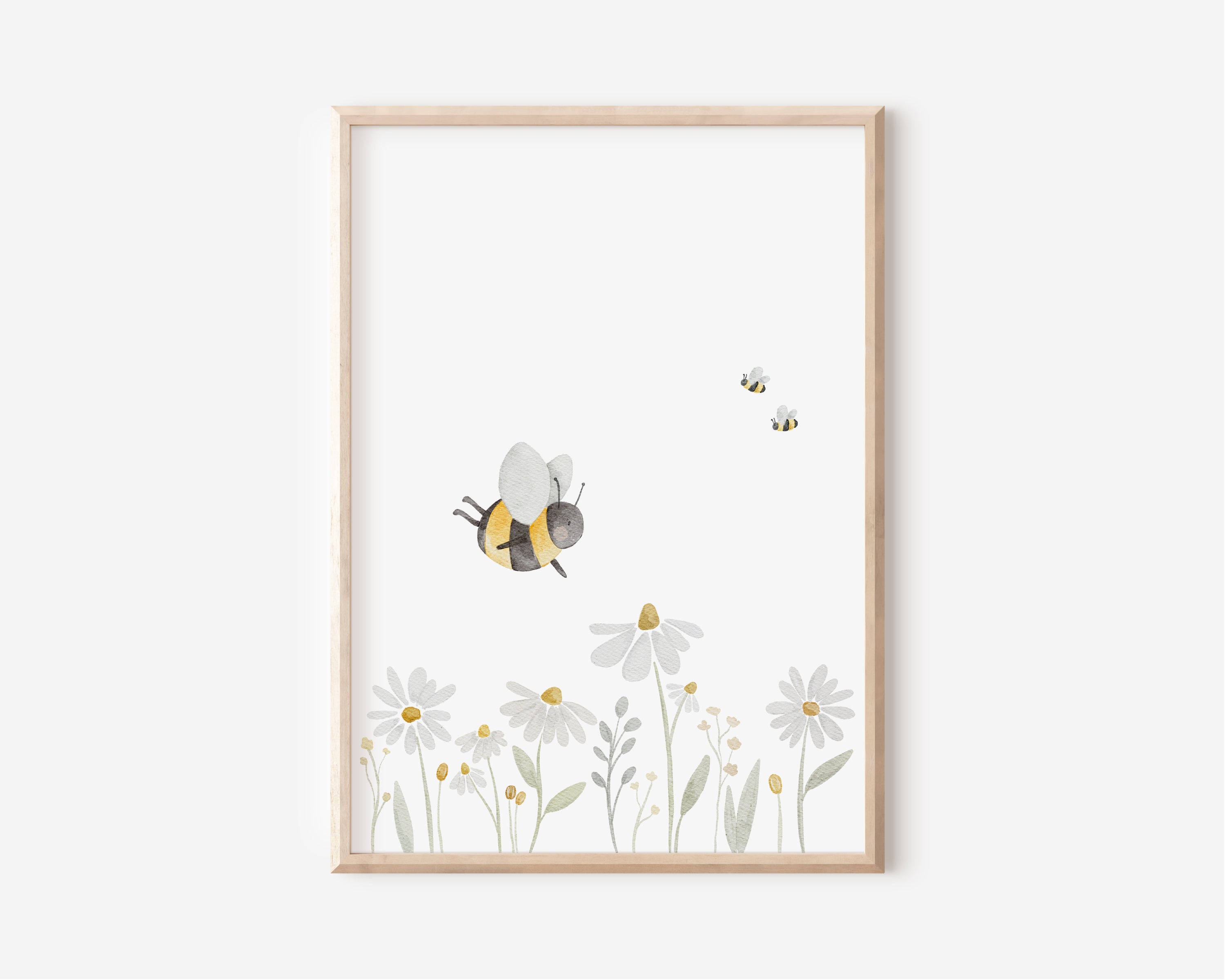 Poster Set Gans und Blumenwiese / A4 & A3