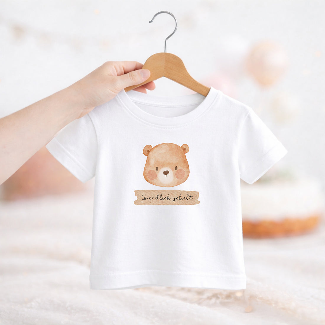 Bügelbild Bär „Unendlich geliebt“