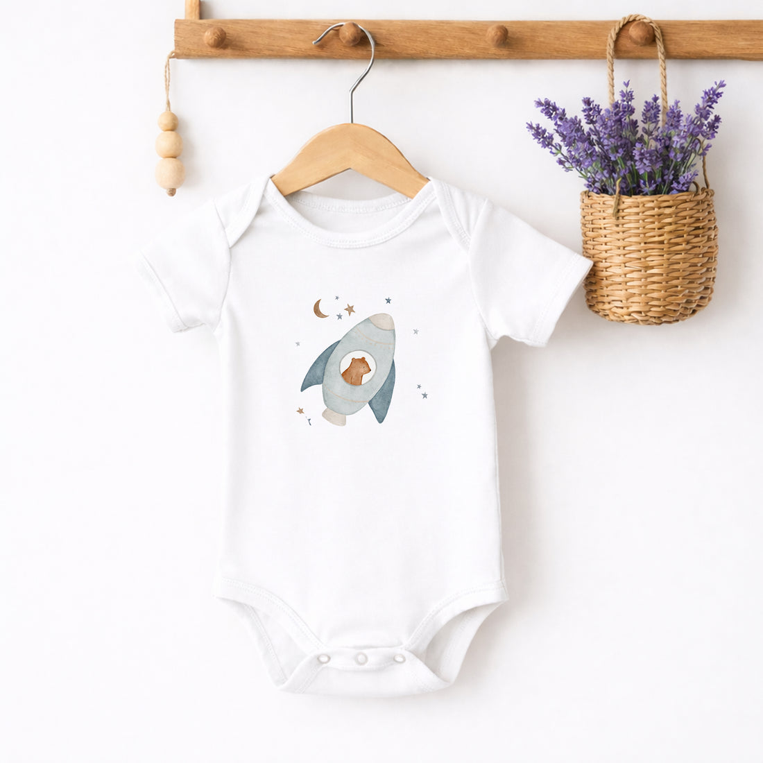 Bügelbild Raketenbär