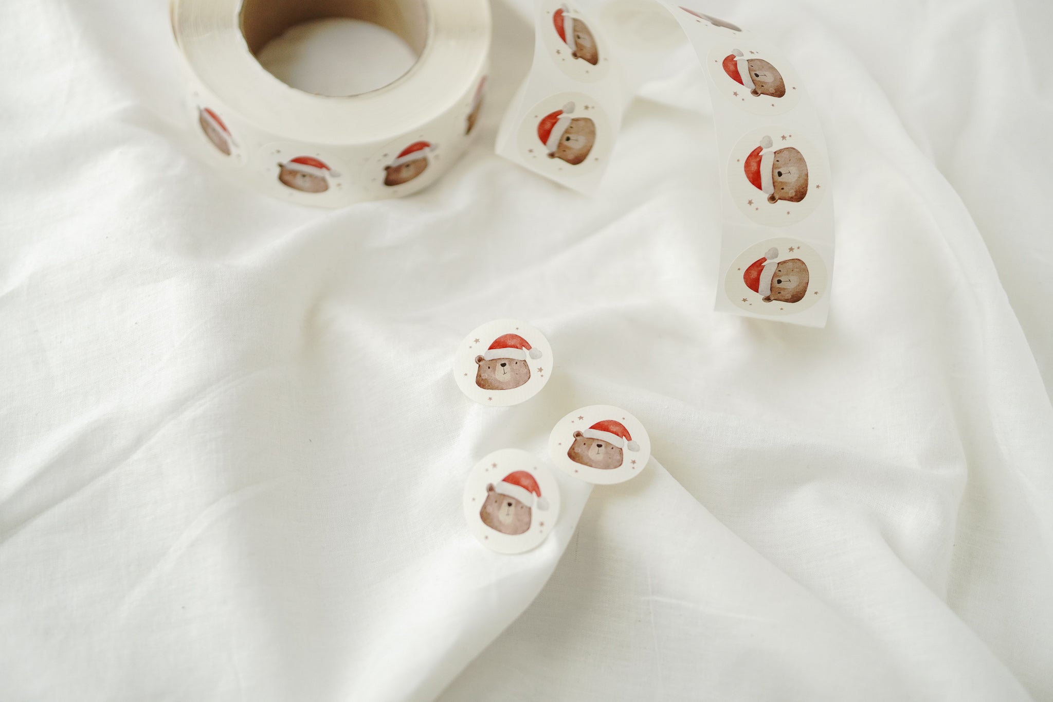 Aufkleber Set Weihnachtsbär