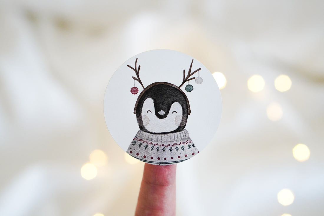 Aufkleber Set Pinguin