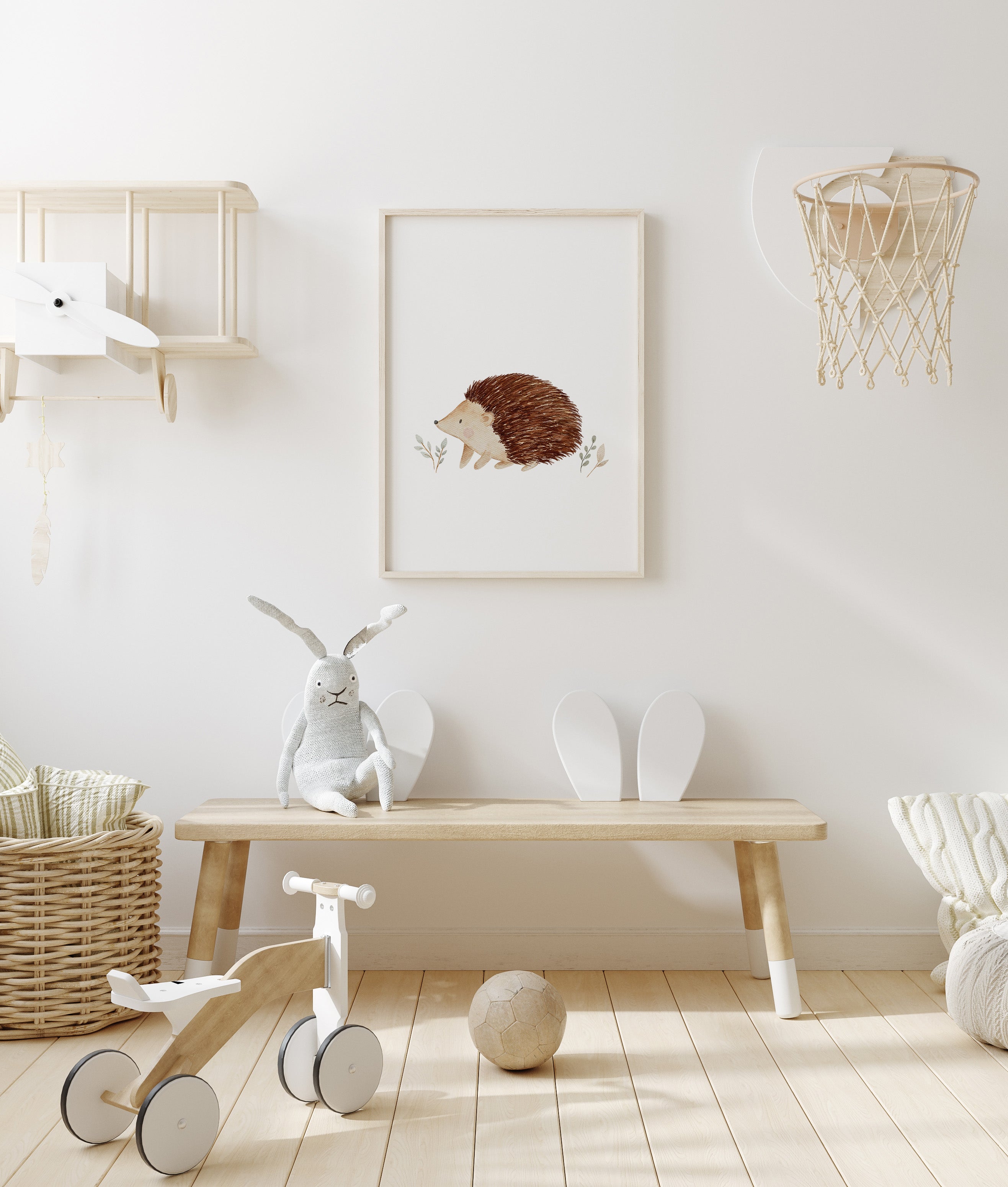 Poster Eichhörnchen mit Nuss / A4 & A3