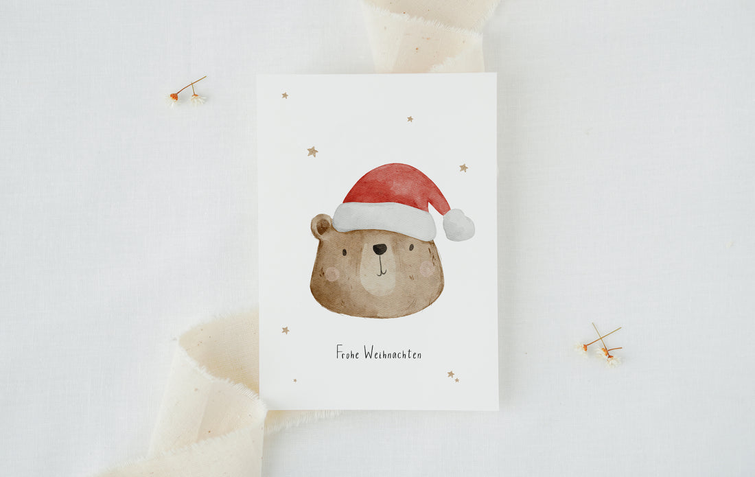 Weihnachtskarte Weihnachtsbär