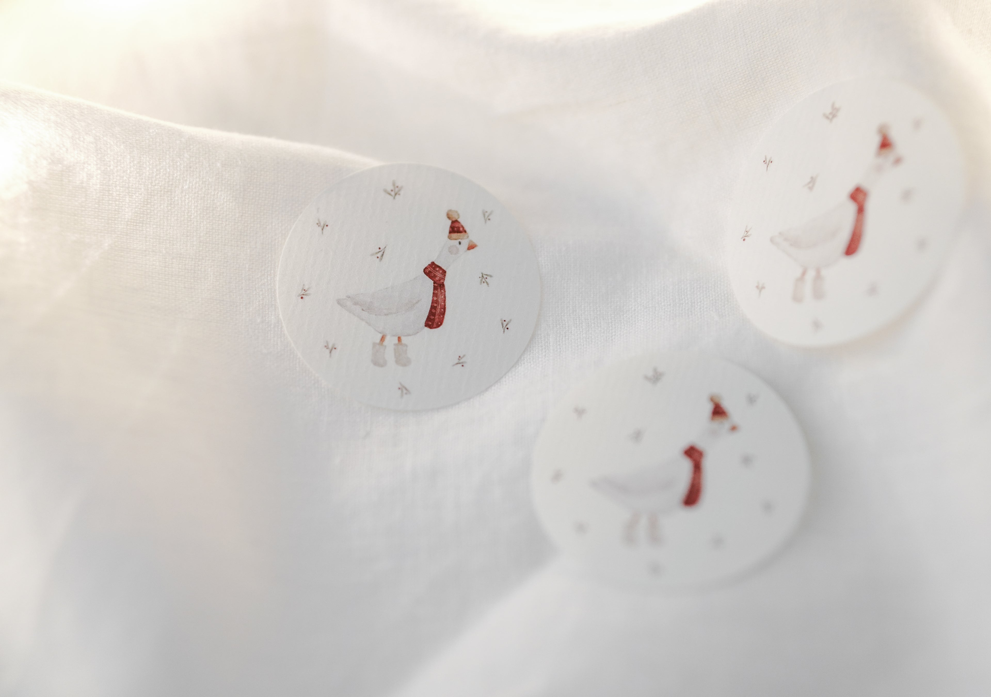 Aufkleber Set Weihnachtsgans