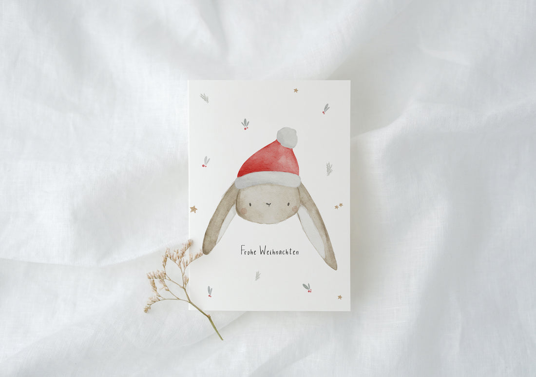 Weihnachtskarte Weihnachtshase
