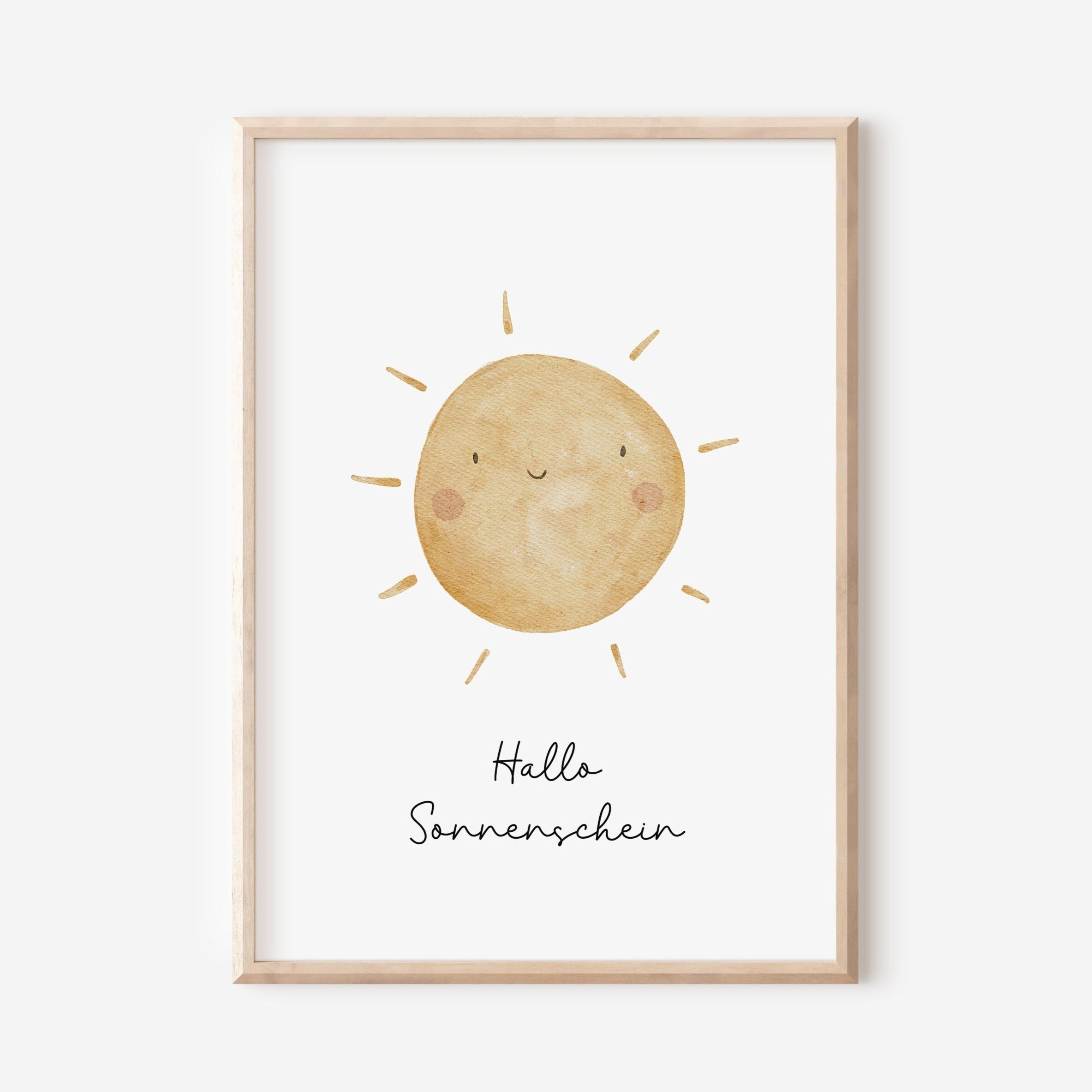 Poster Sonne "Ich bringe Freude in die Welt" / A4 & A3