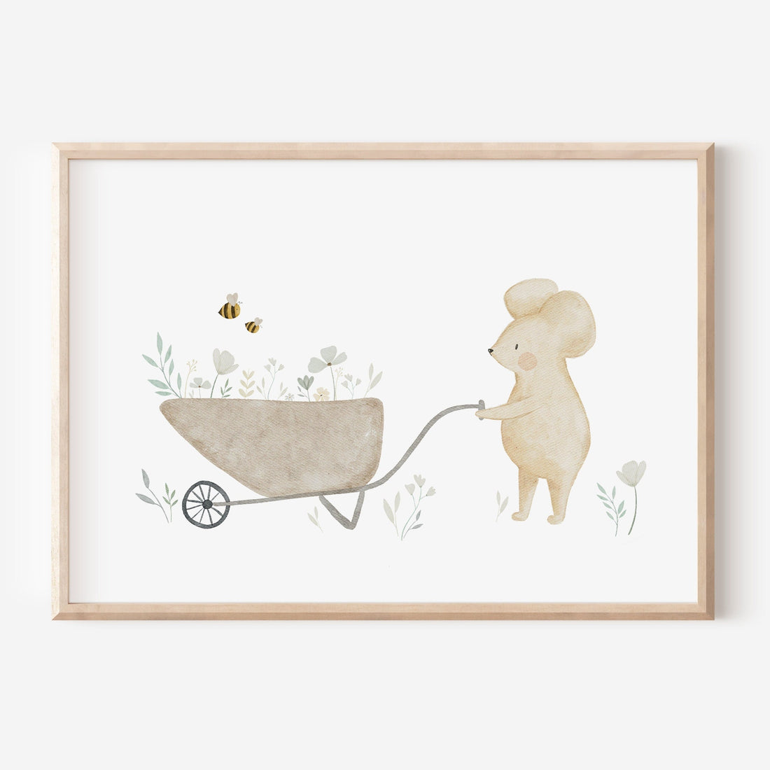 Poster Blumenwagenmaus Mila / A4