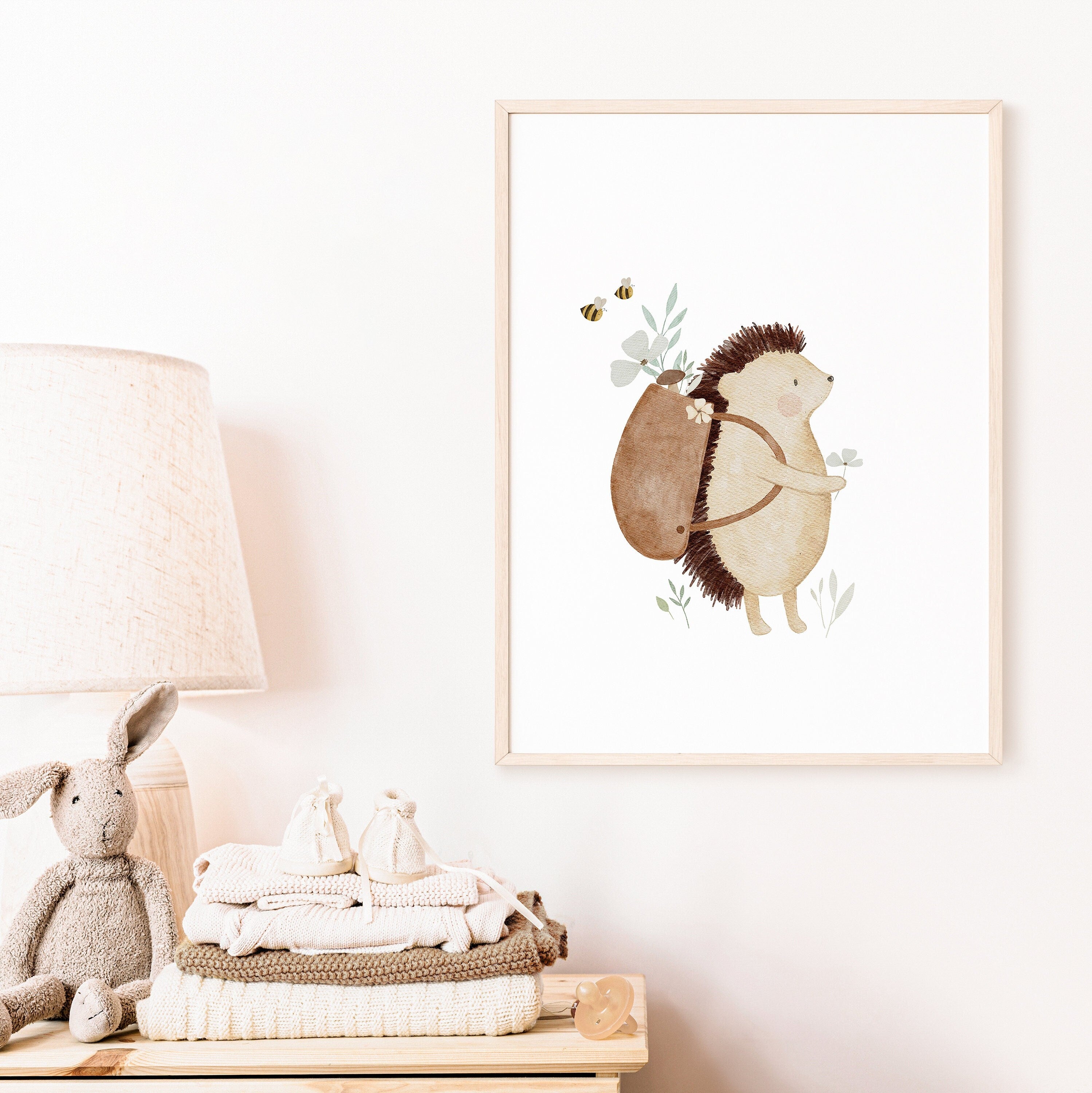 Poster Rucksackigel / A5, A4, A3