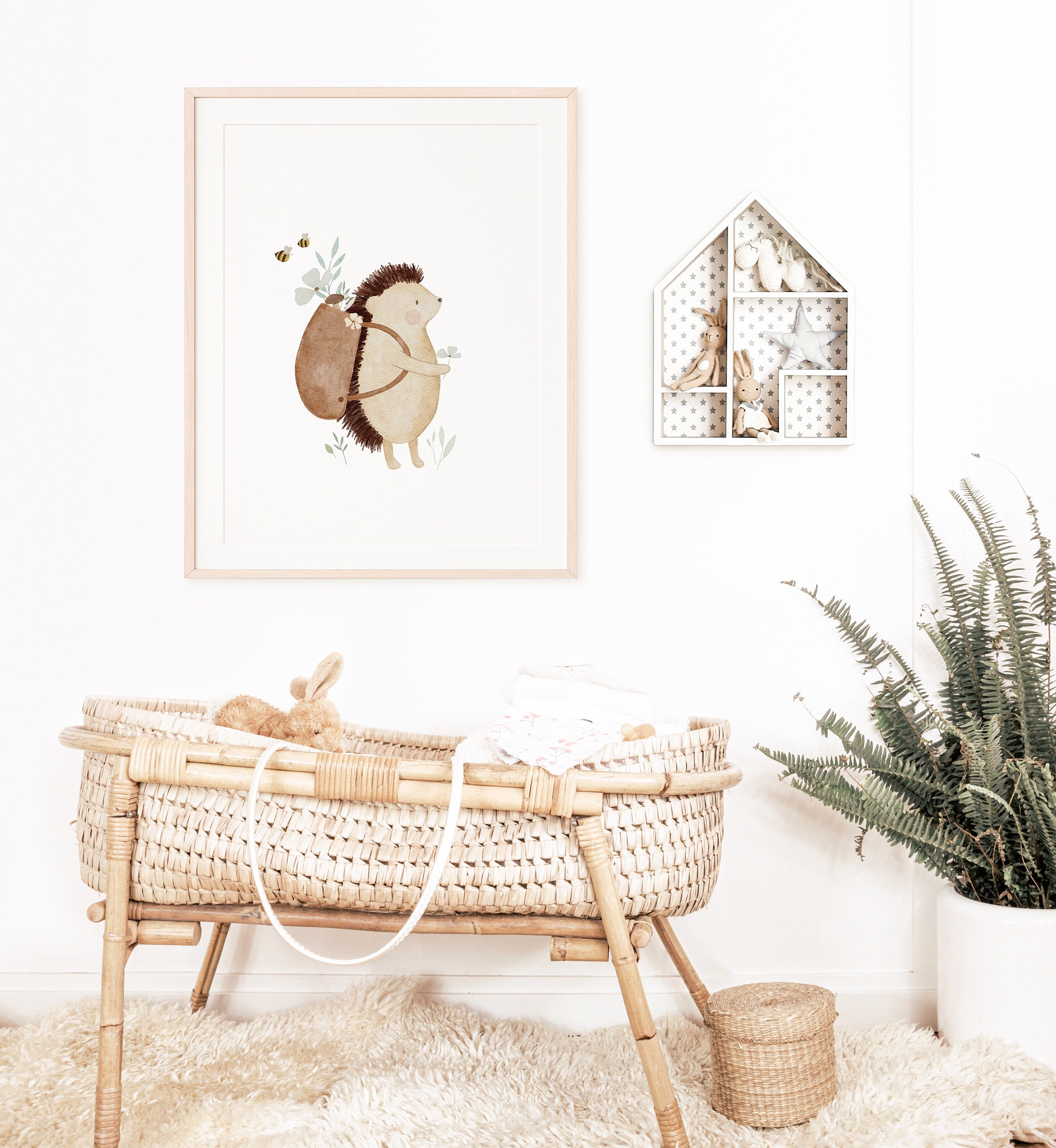 Poster Rucksackigel / A5, A4, A3