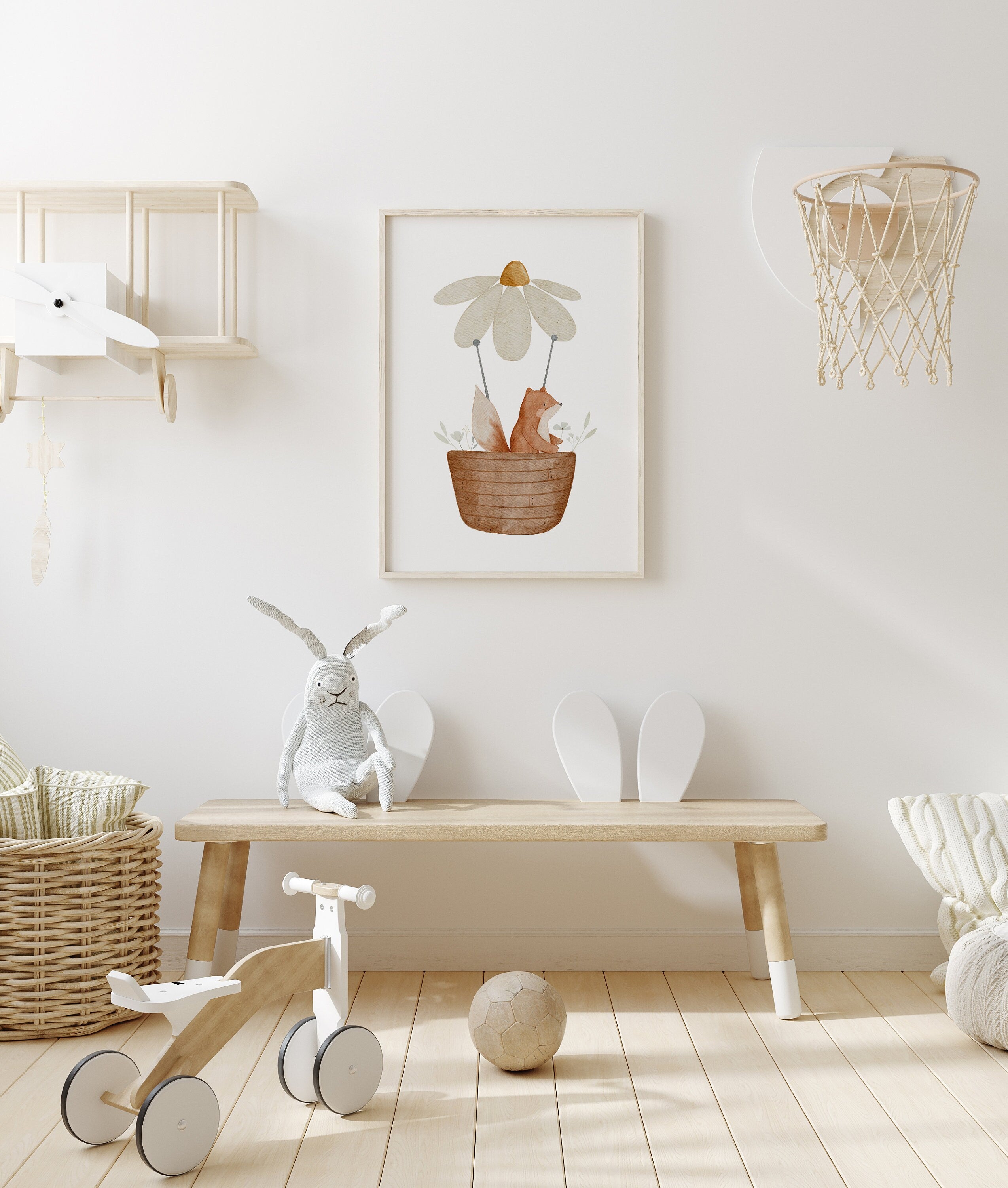 Poster Heißluftballonfuchs Fanny / A4 & A3