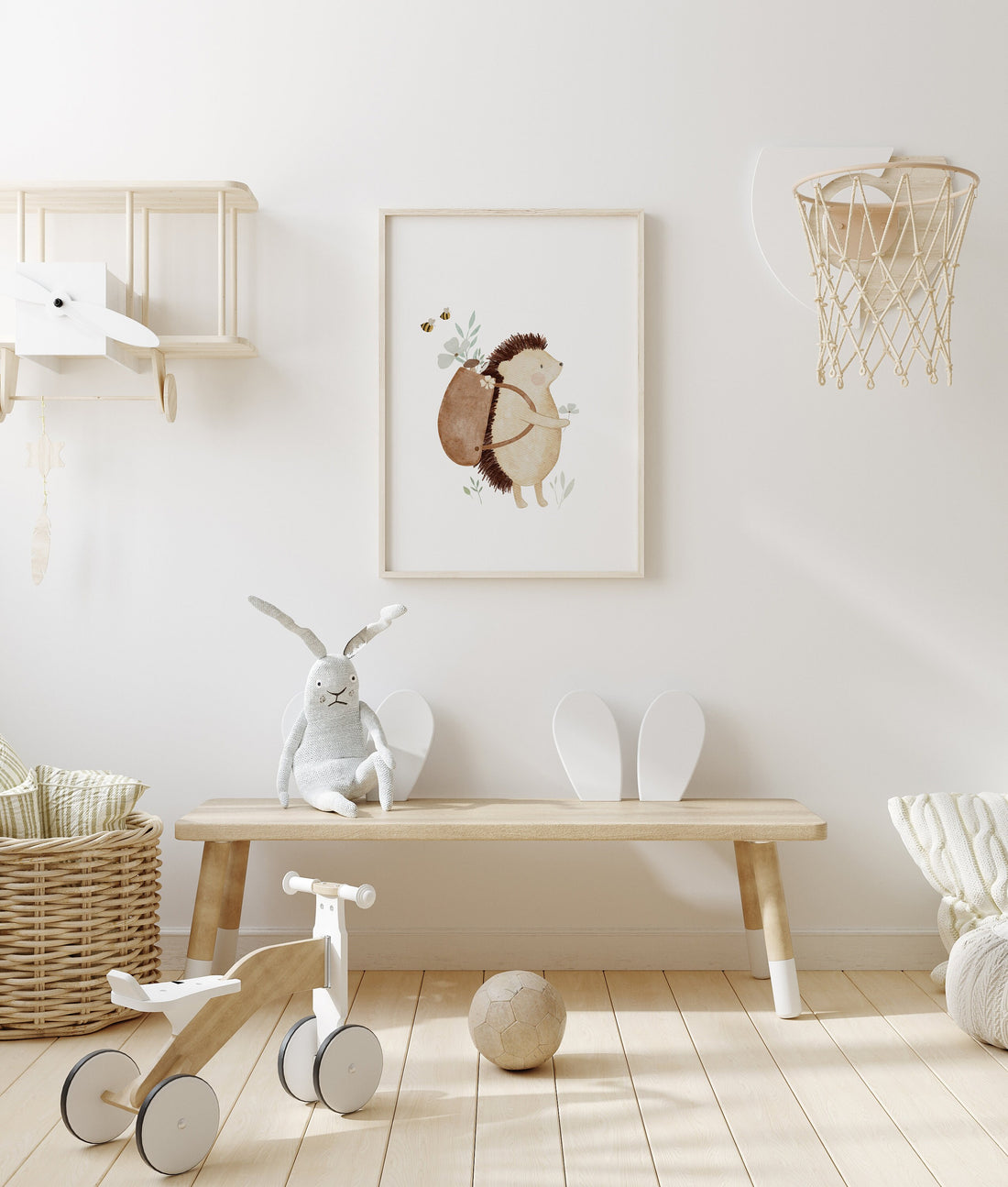 Poster Rucksackigel / A5, A4, A3