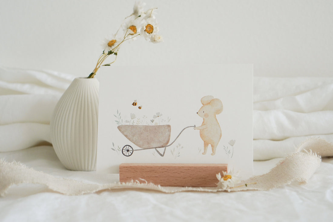 Karte Blumenwagenmaus Mila