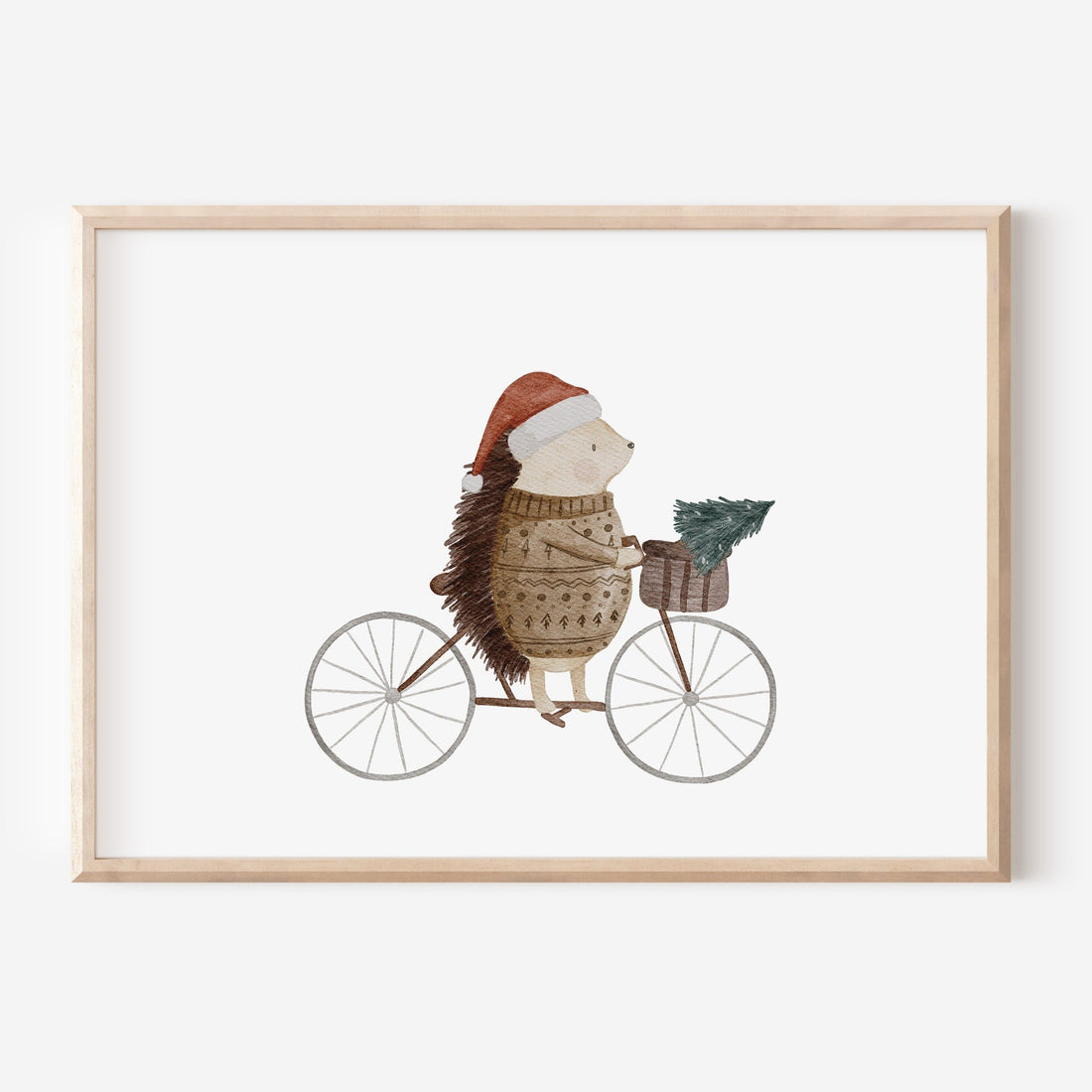 Poster Weihnachtsigel / A4