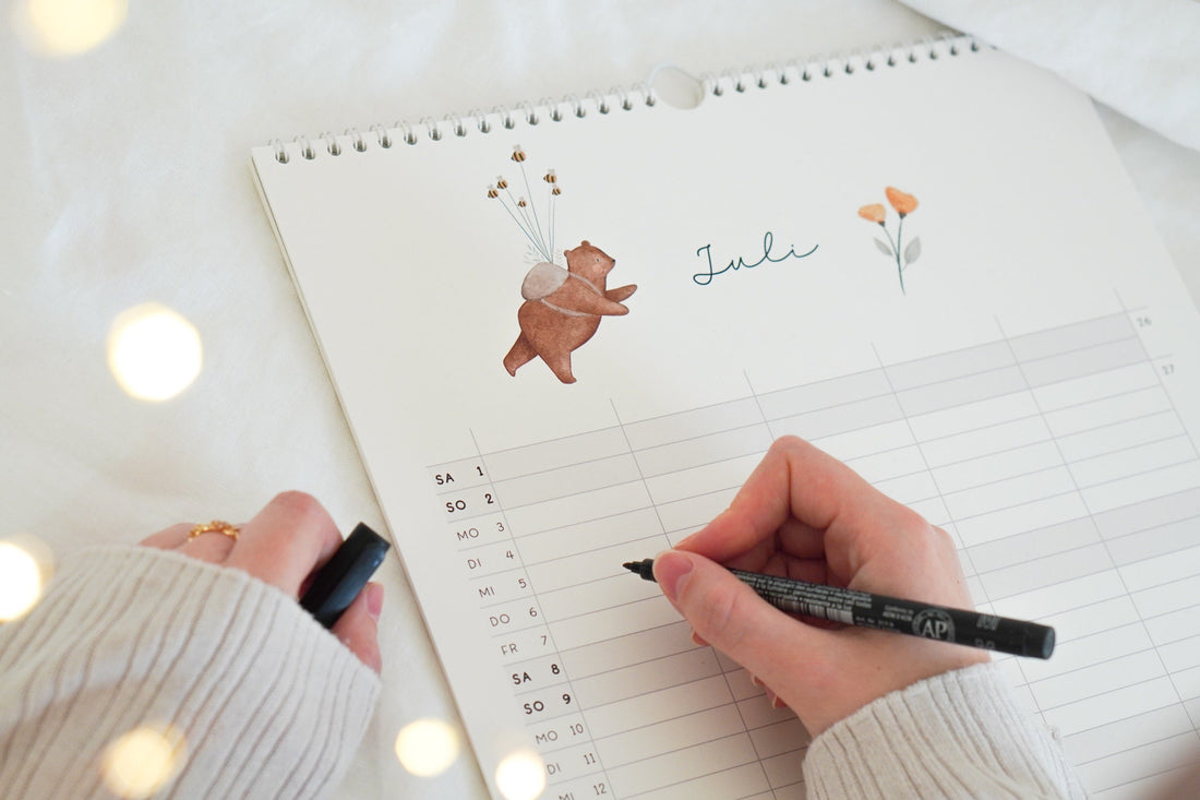 Familienkalender 2024 „Waldtiere und Natur“ / DIN A3