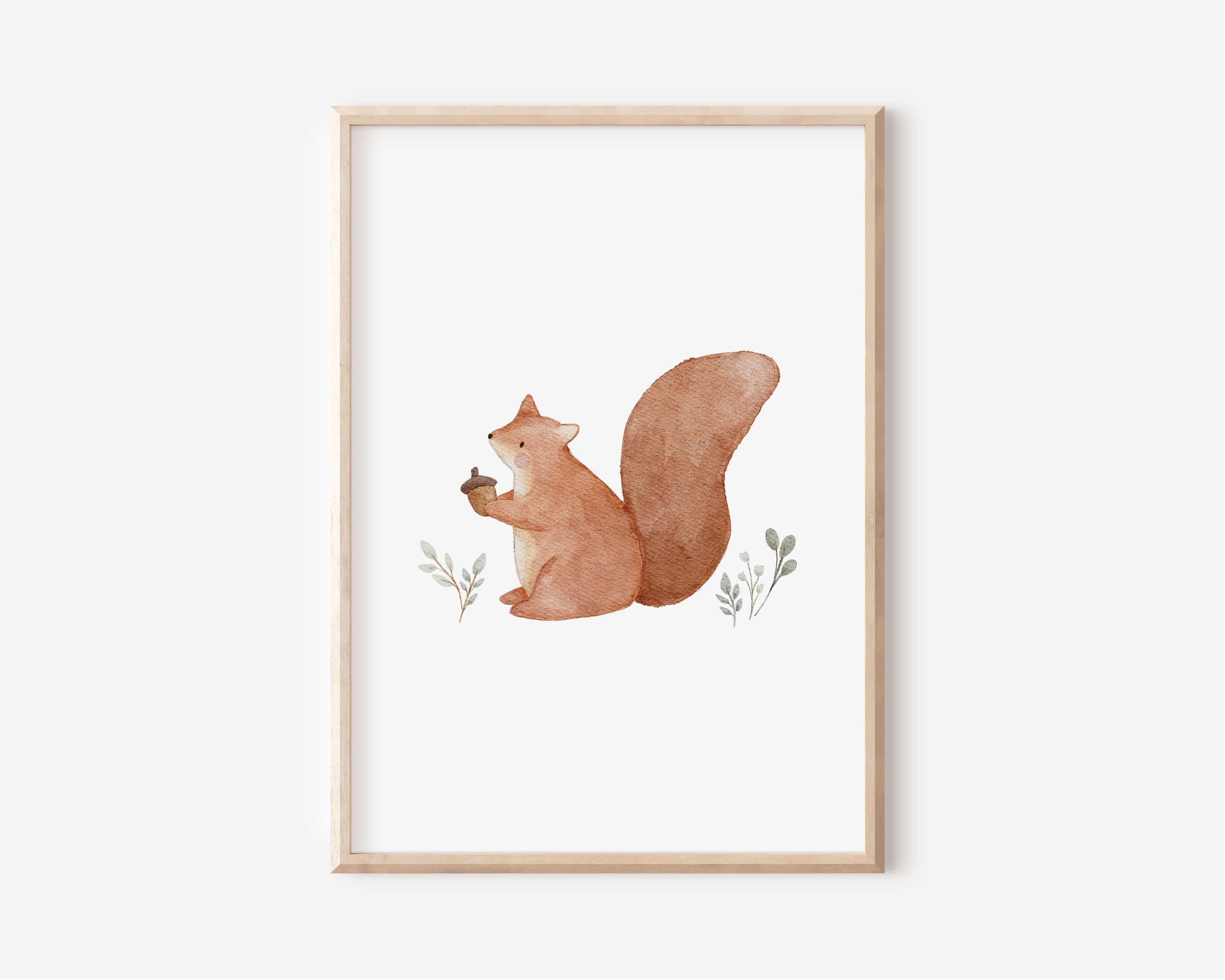 Poster Set Eichhörnchen und Igel / A4 & A3