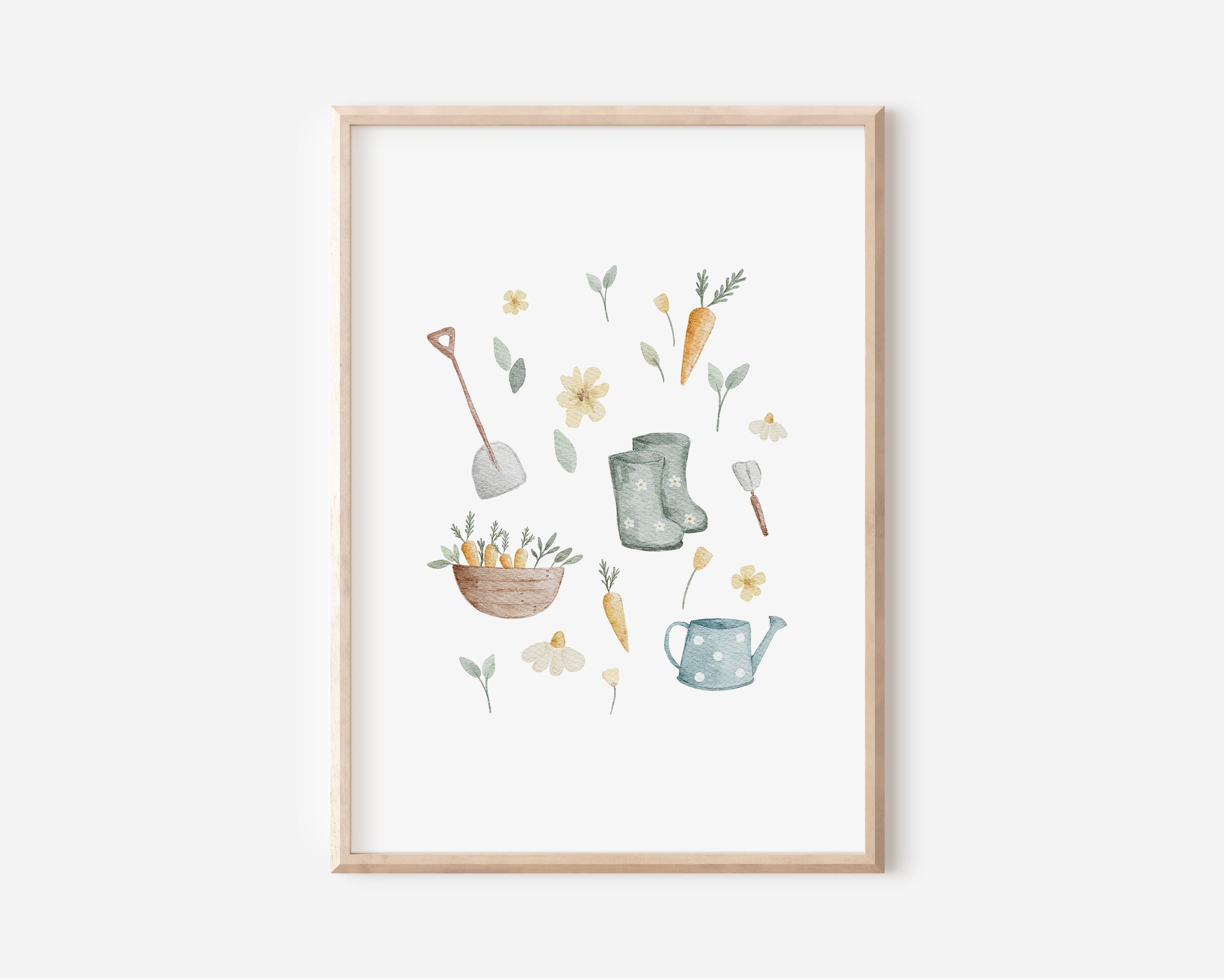 Poster Set Biene und Garten / A4 & A3