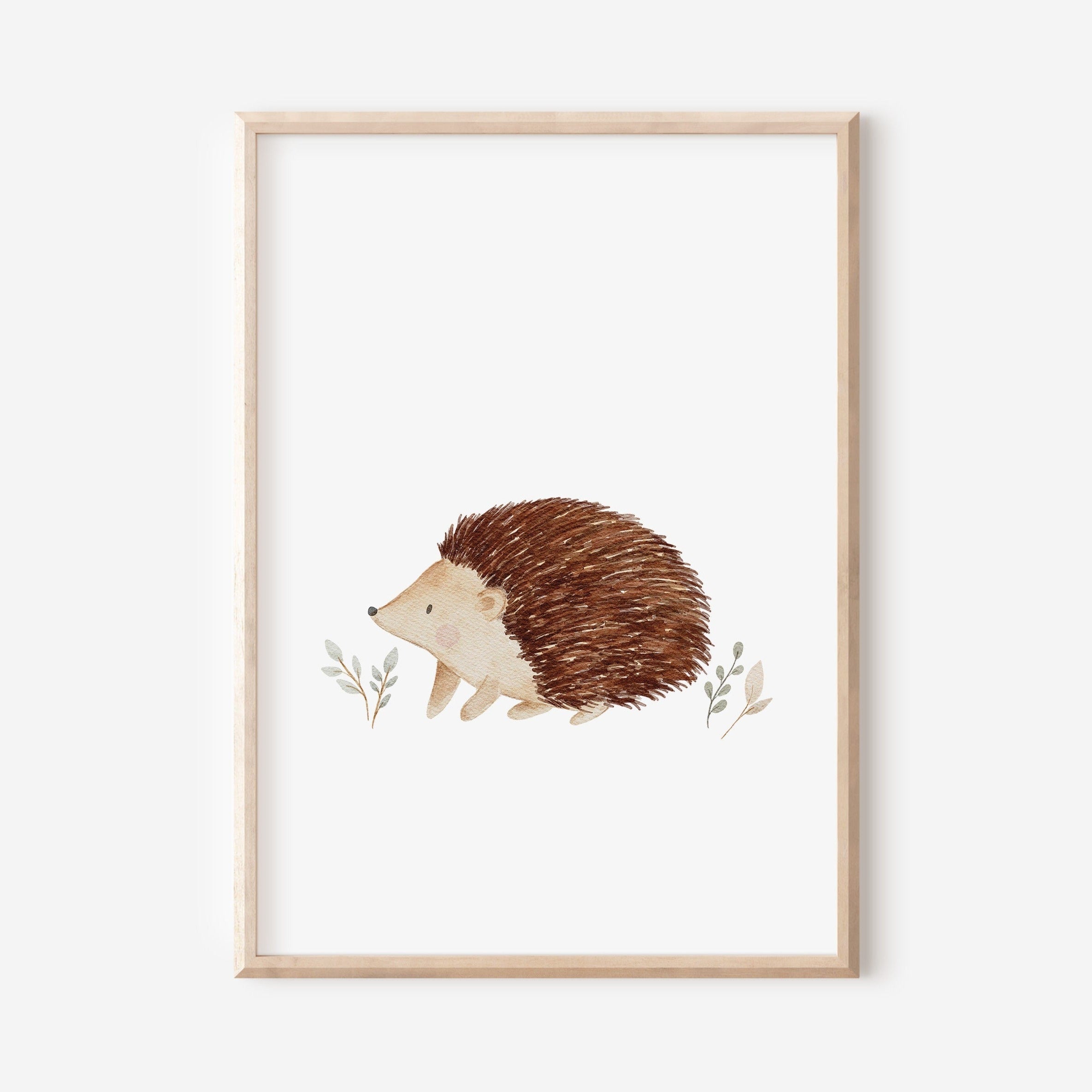 Poster Igel im Wald / A4 & A3