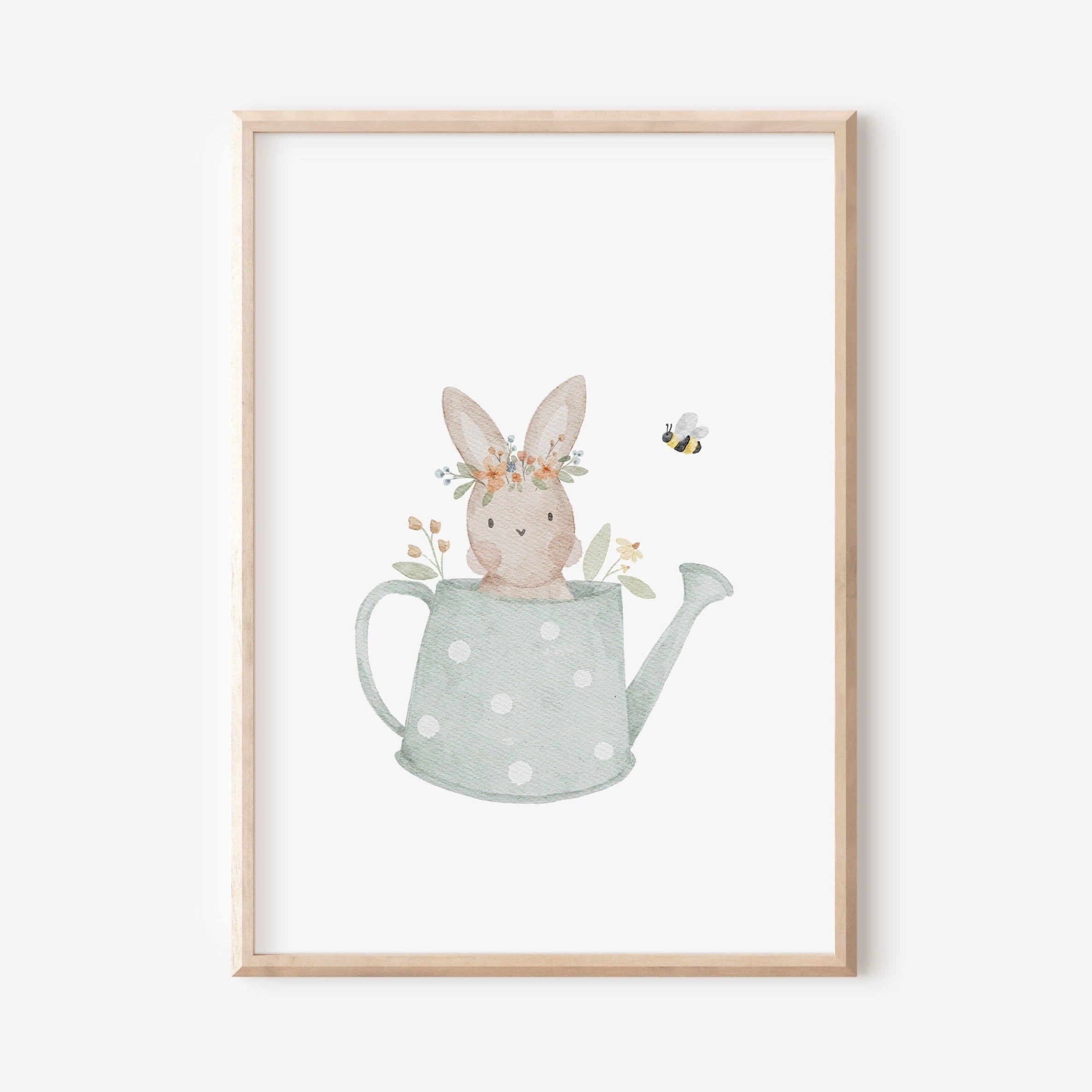 Poster Gießkannenhase A4 & A3