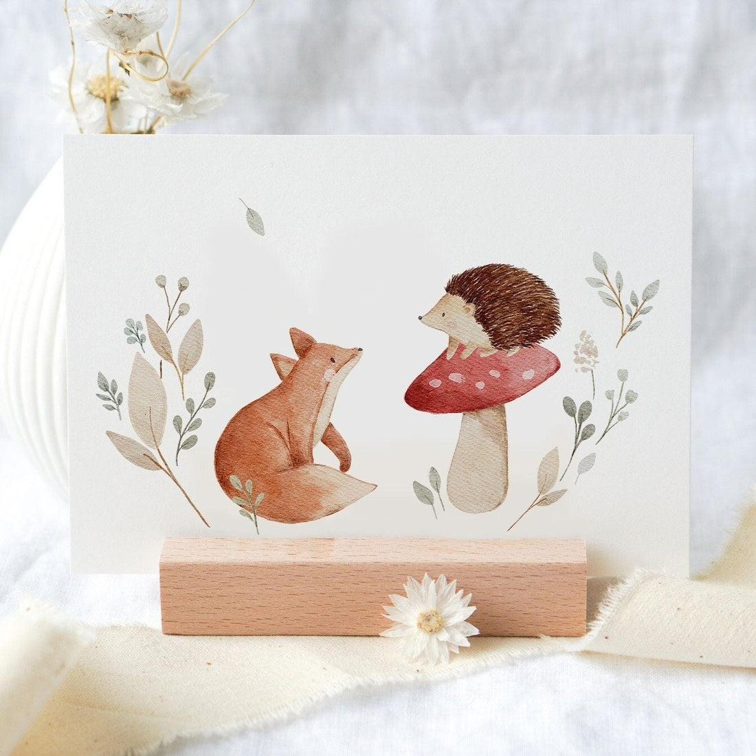 Karte Fuchs und Igel