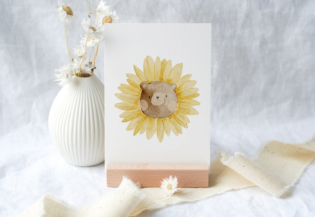 Karte Sonnenblumenbär