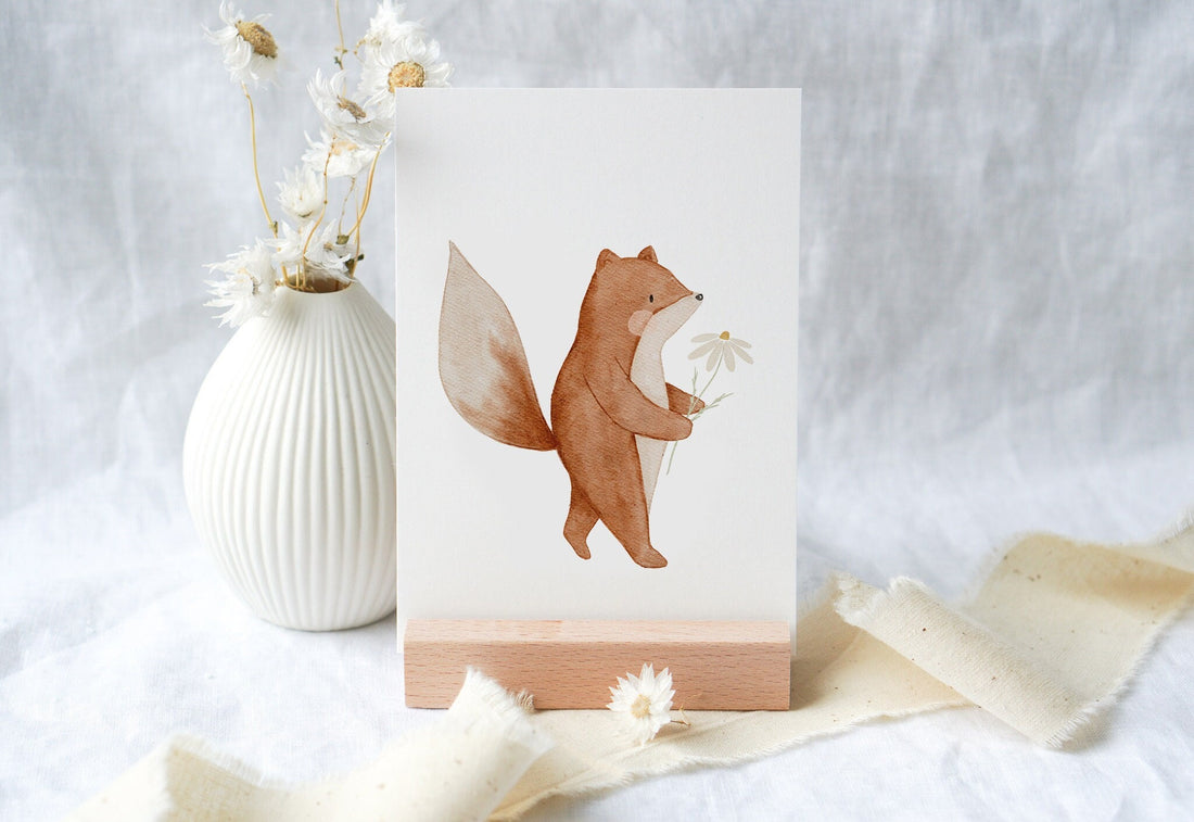 Karte Blumenfuchs Fanny