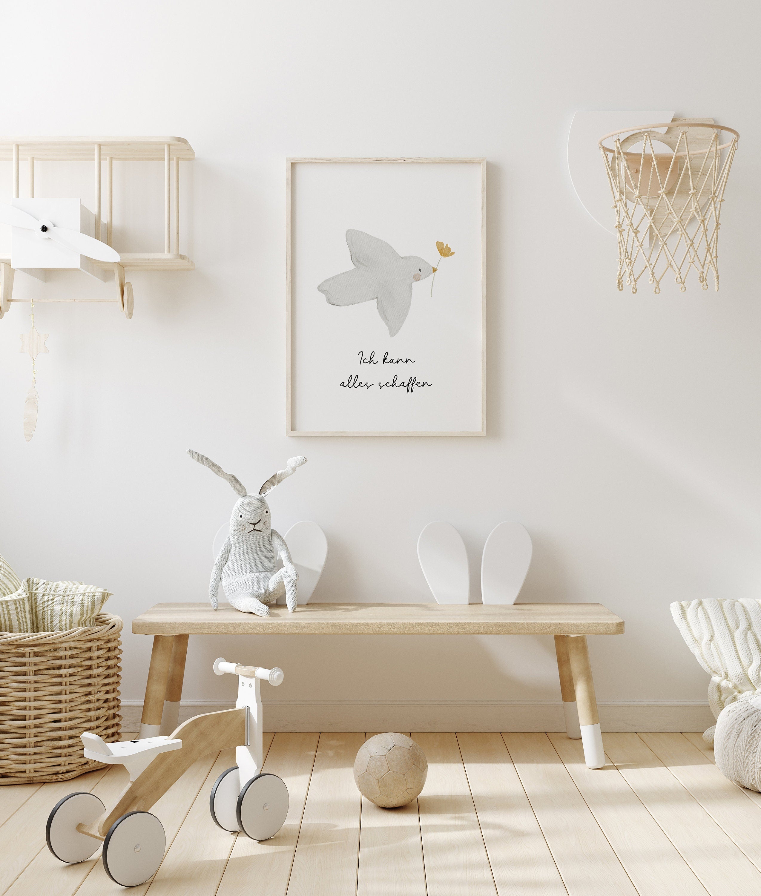 Poster Vogel "Ich kann alles schaffen" / A4 & A3