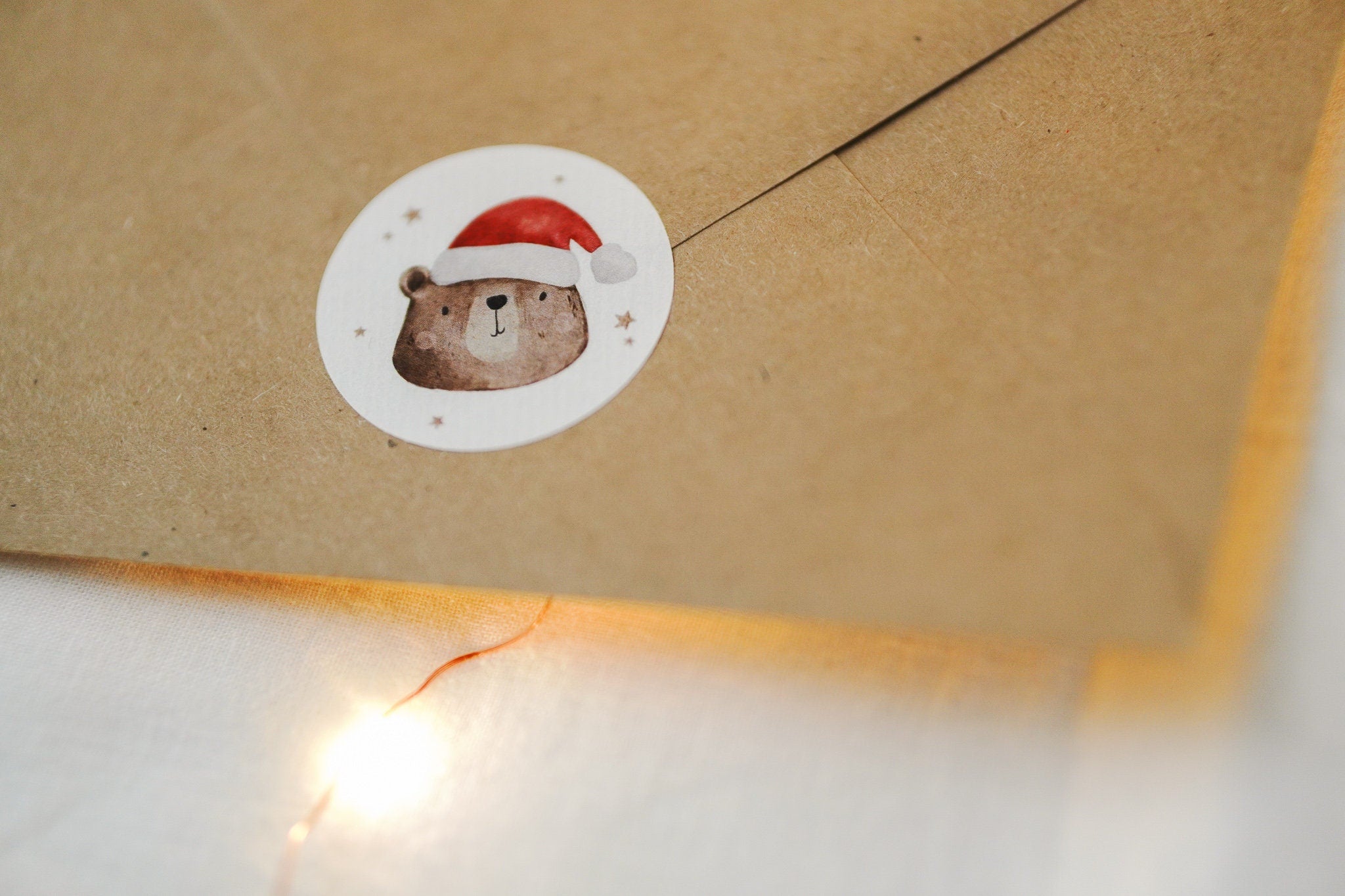 Aufkleber Set Weihnachtsbär