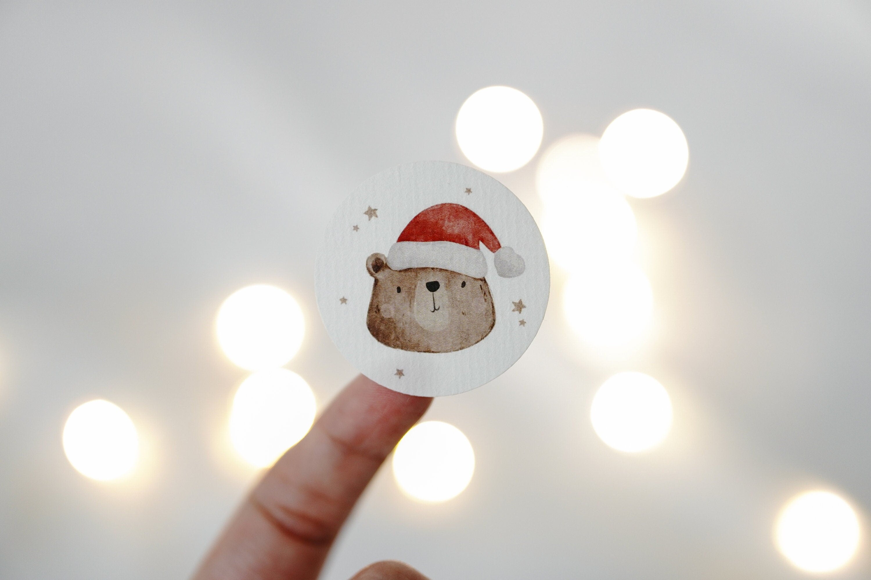 Aufkleber Set Weihnachtsbär