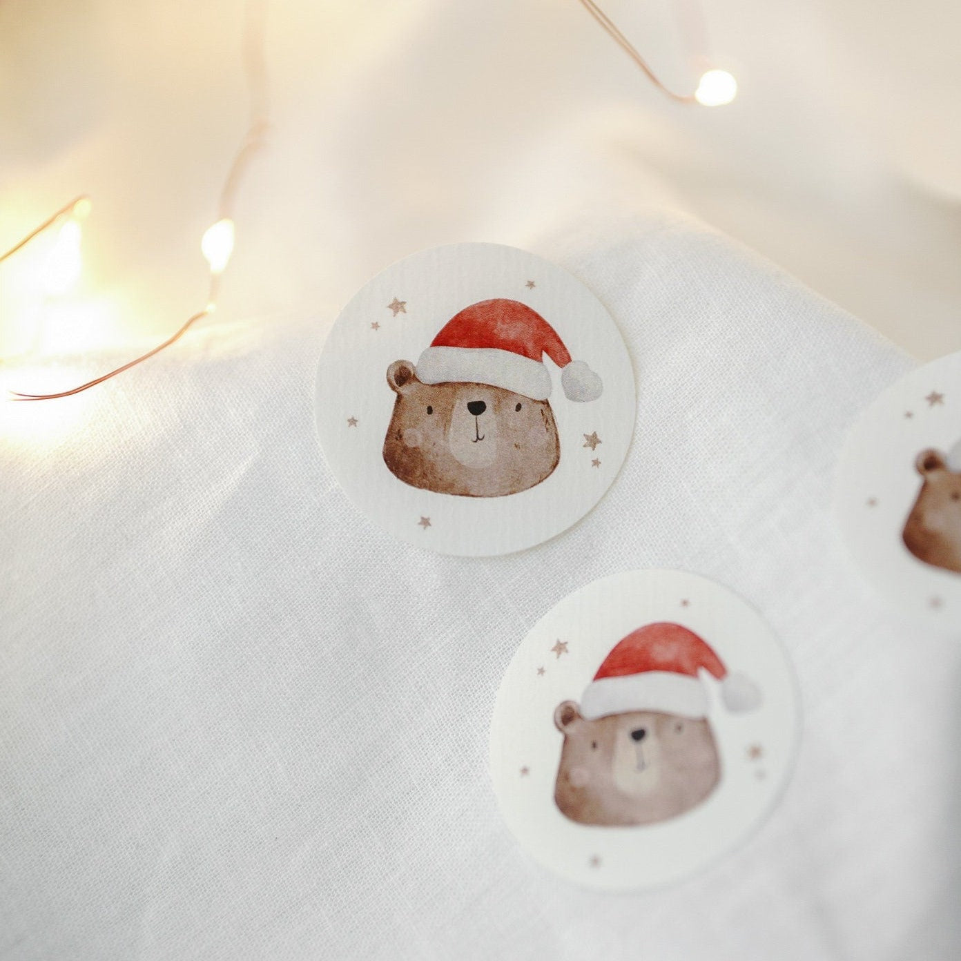 Aufkleber Set Weihnachtsbär