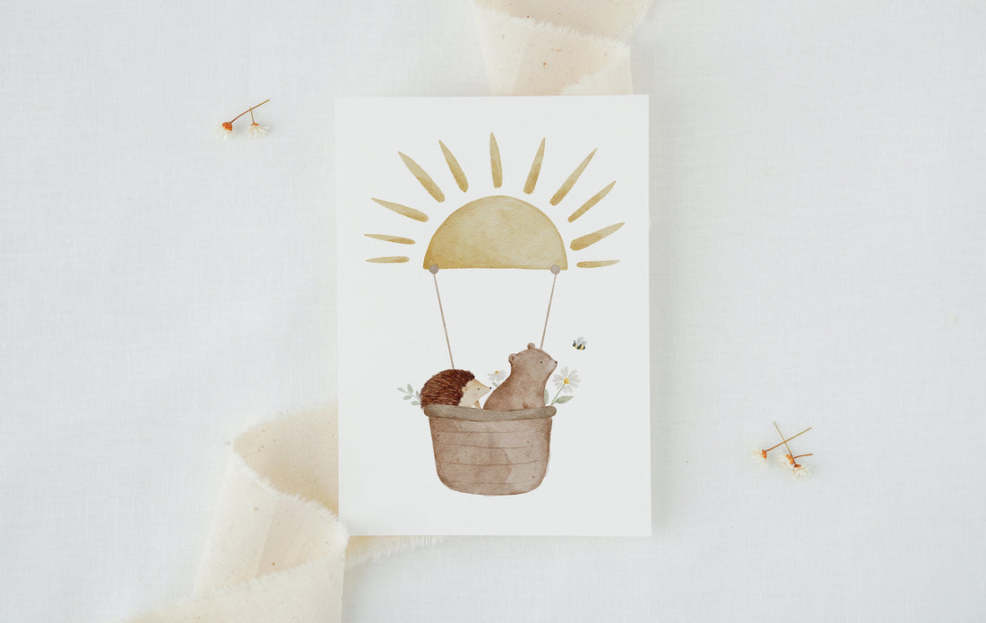 Karte Sonnenheißluftballon