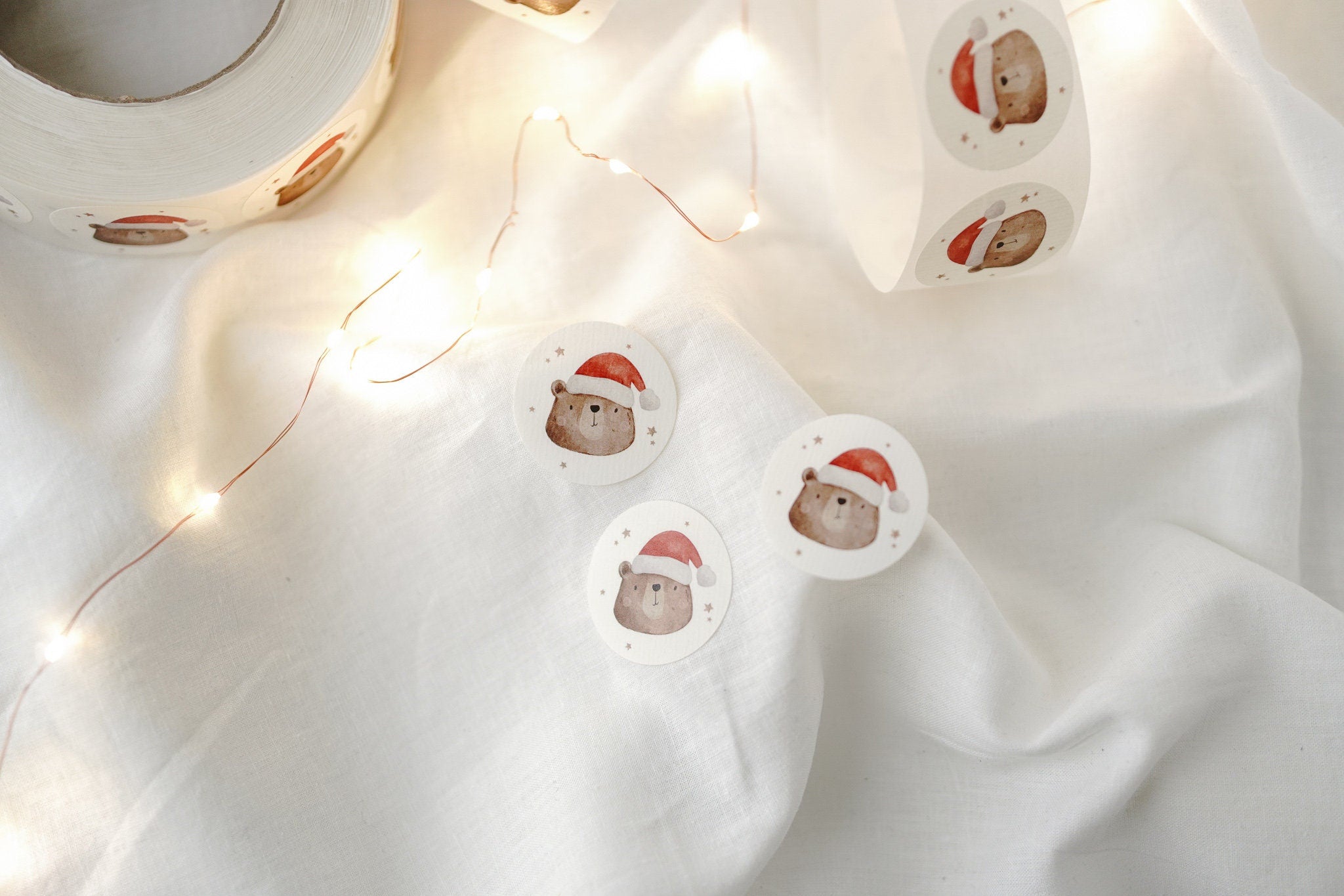 Aufkleber Set Weihnachtsbär