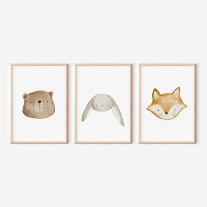 Poster Set Waldtiere / A4 &amp; A3