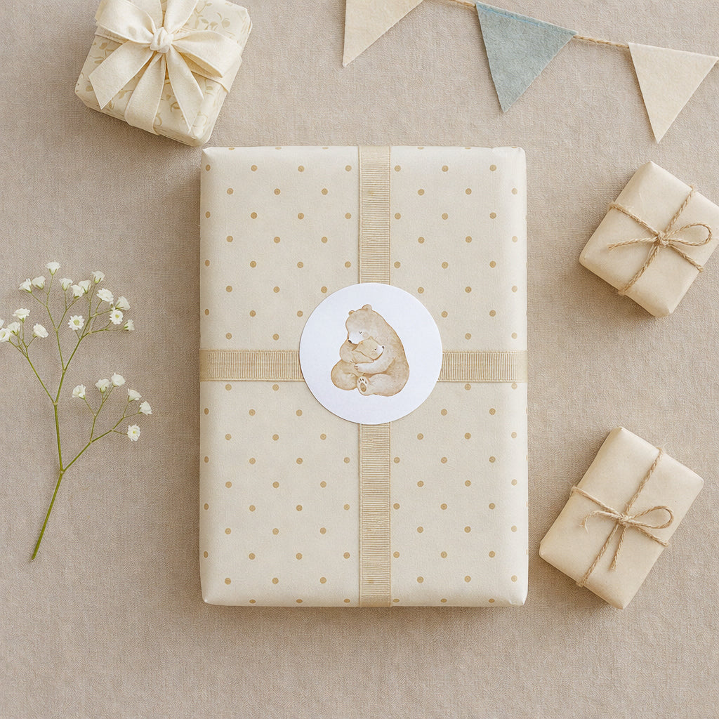 Aufkleber Set Bären – Bärenumarmung