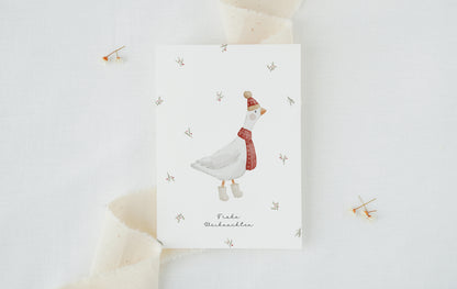 Weihnachtskarte Wintergans