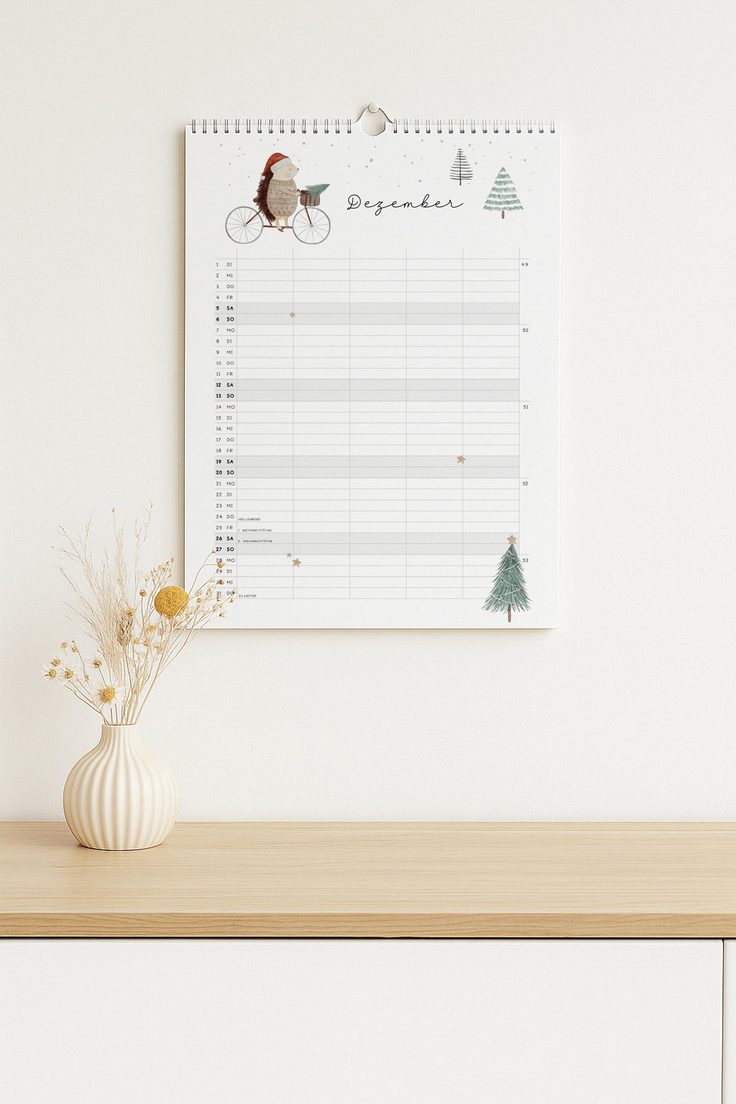 Familienkalender 2026 - Waldtiere und Natur