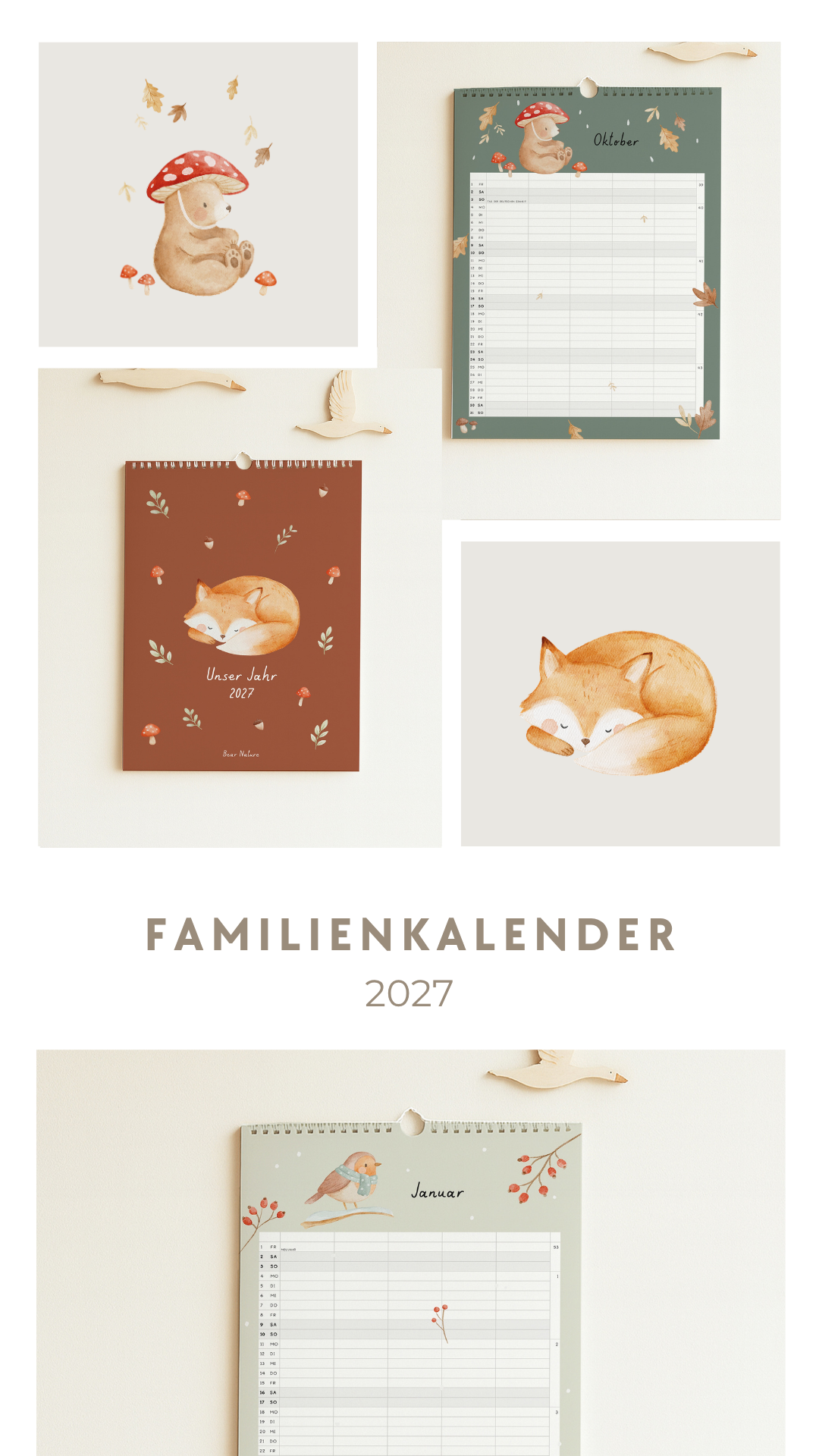 Familienkalender 2027 - Waldfreunde