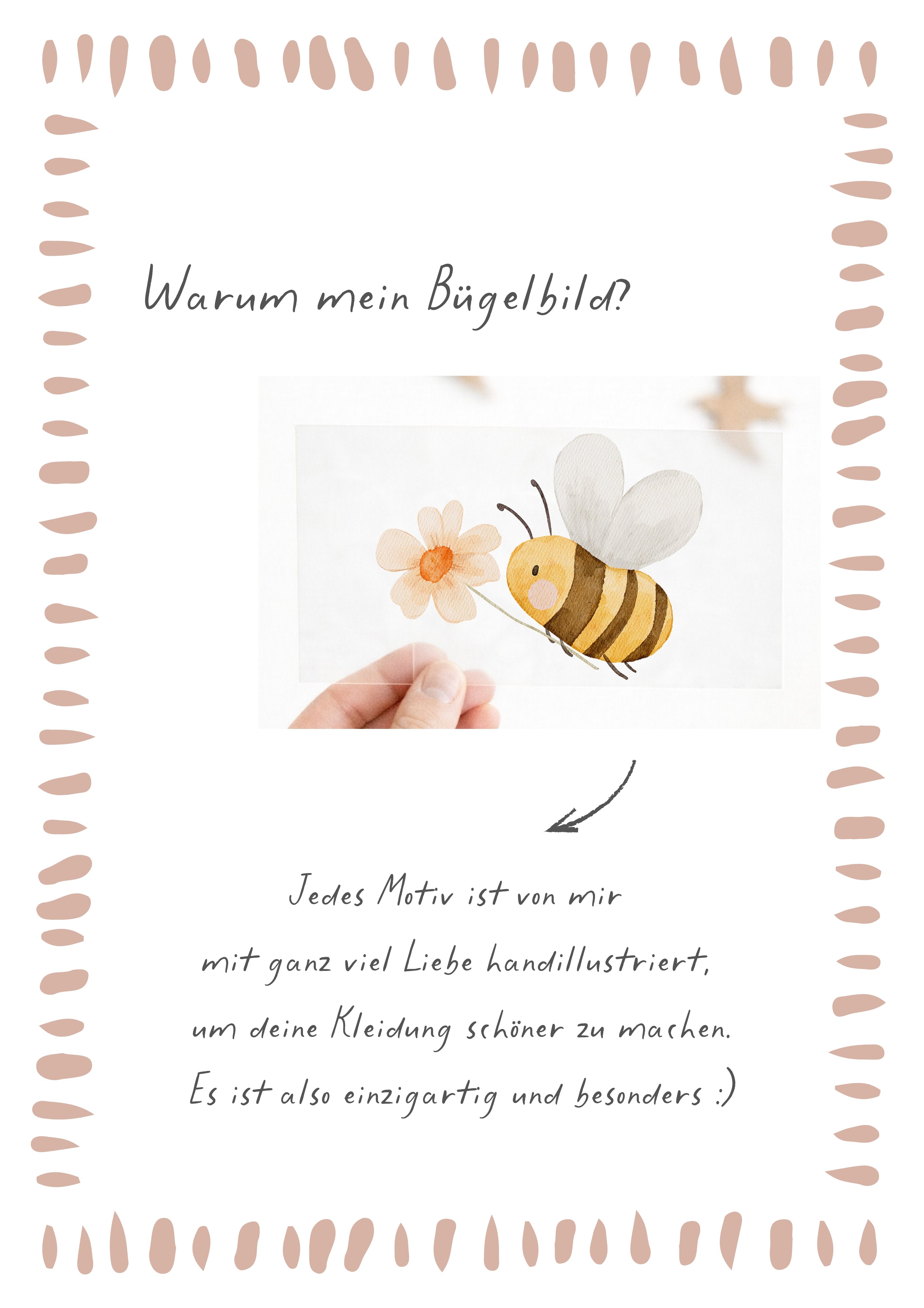 Bügelbild Bär mit Pilzhut