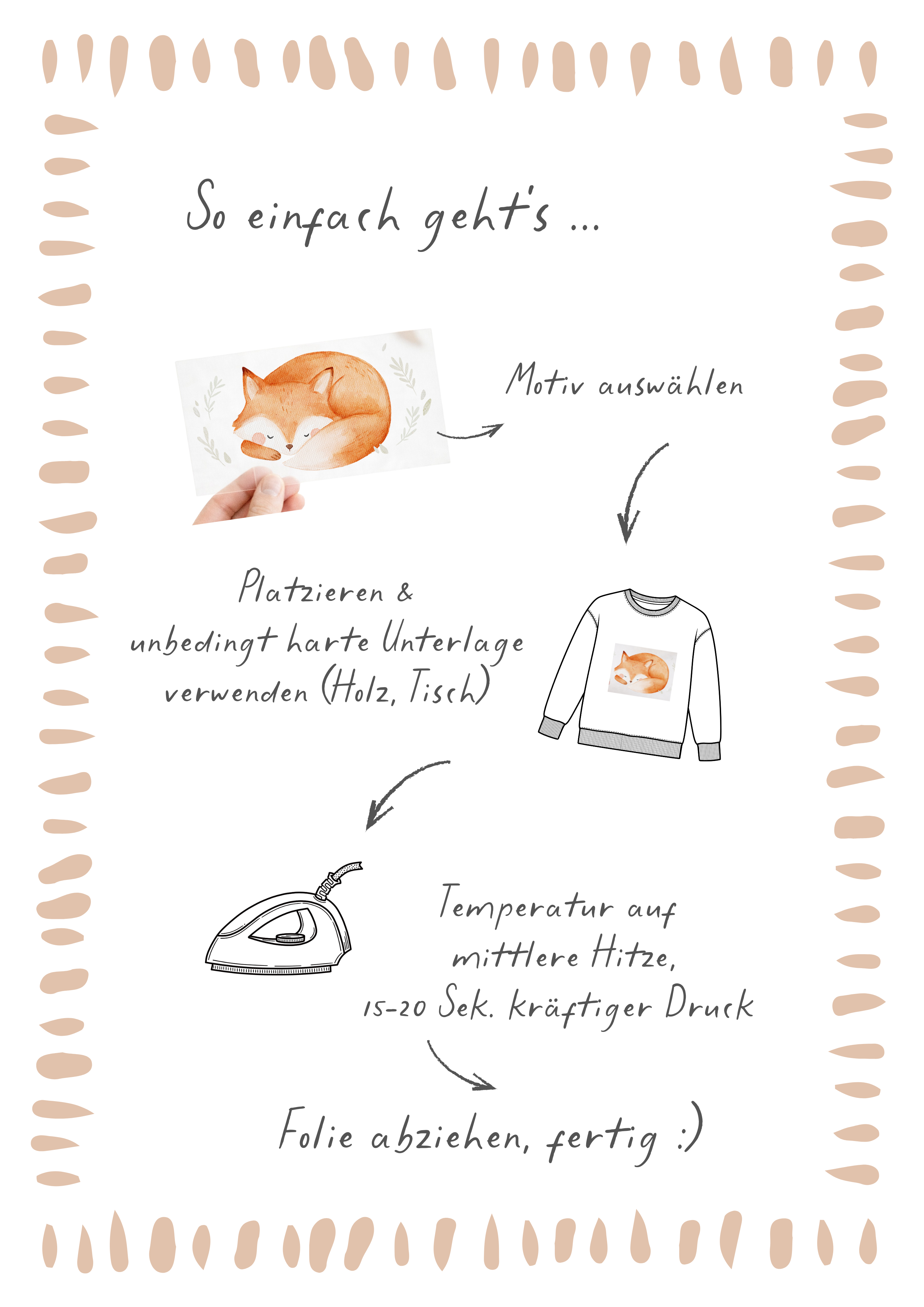 Bügelbilder Set Ostern A6 – Mein erstes Ostern