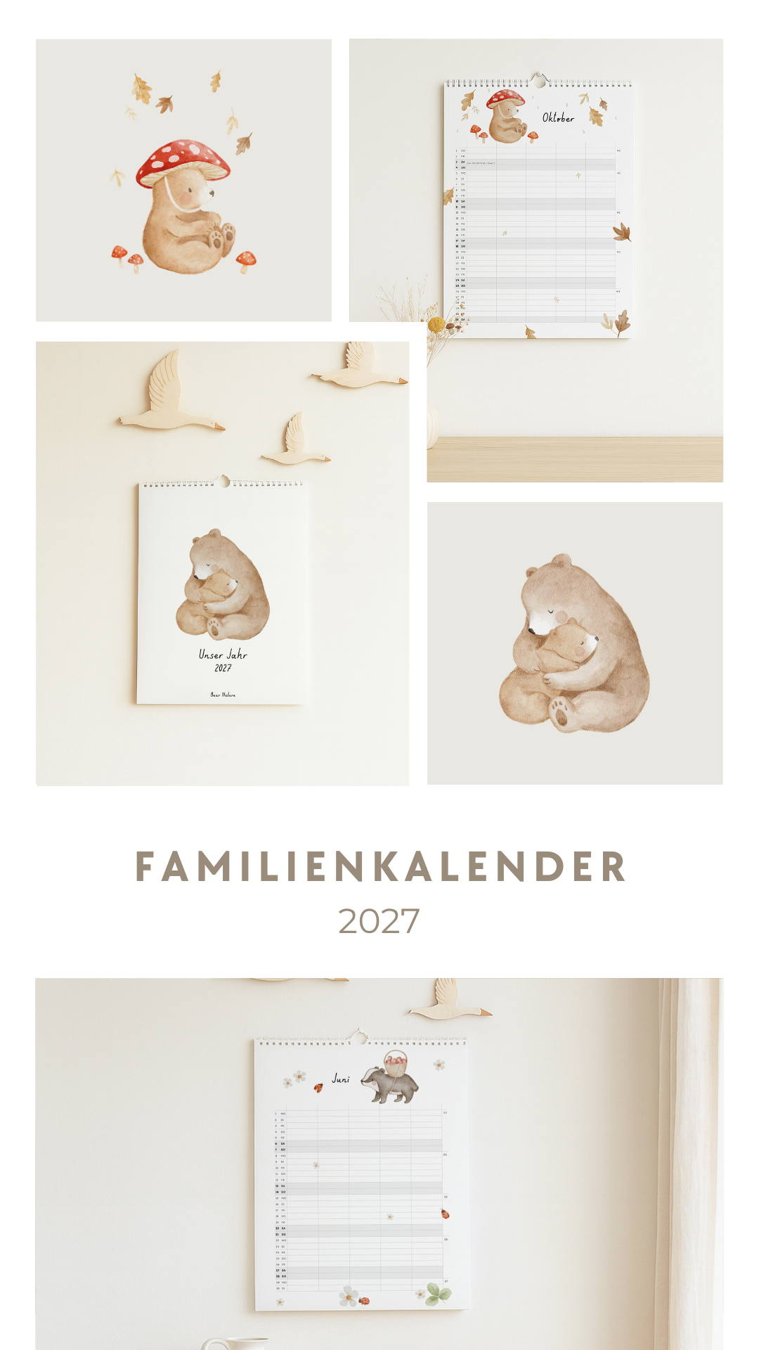 Familienkalender 2027 - Geborgenheit