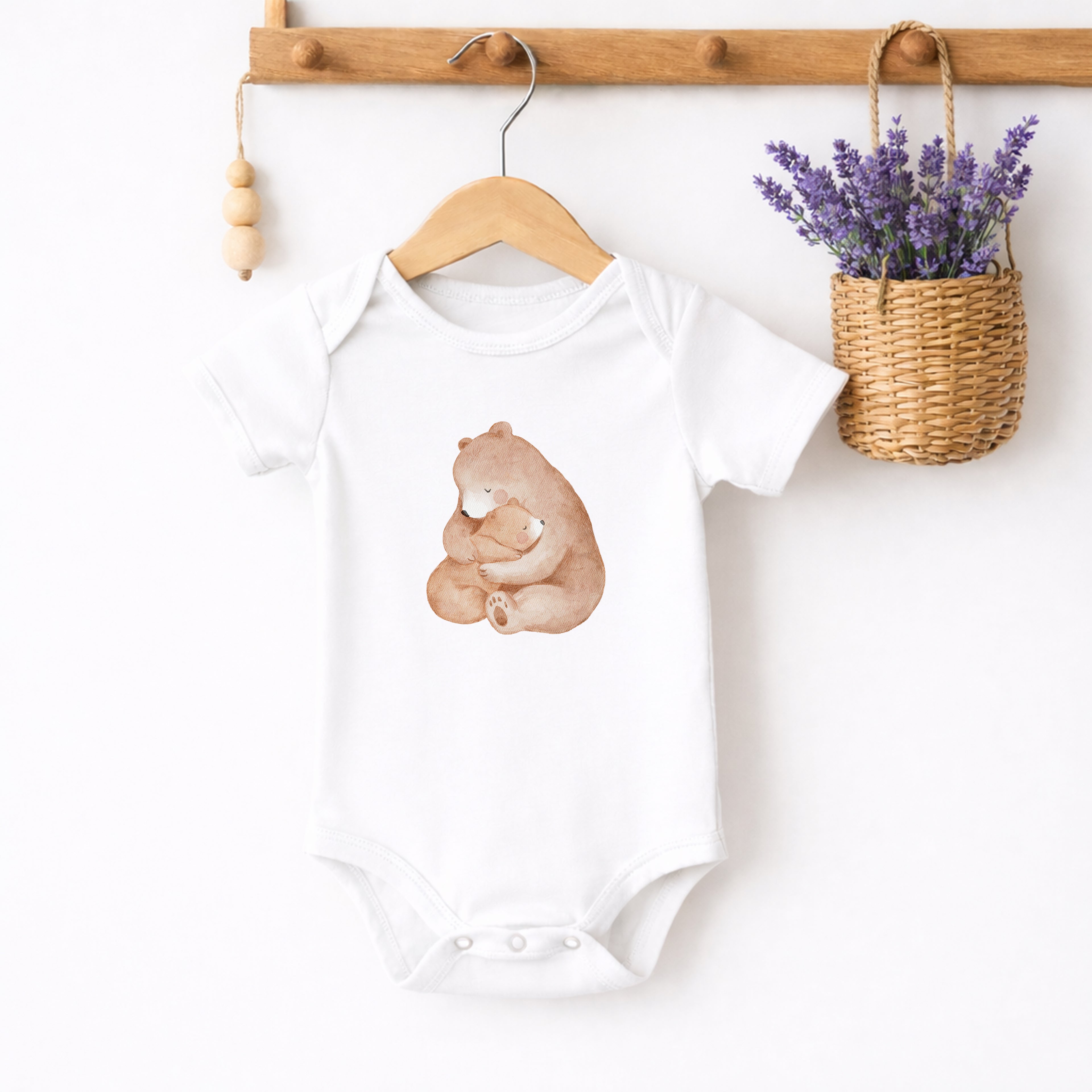 Bügelbild Bärenumarmung - Geborgenheit