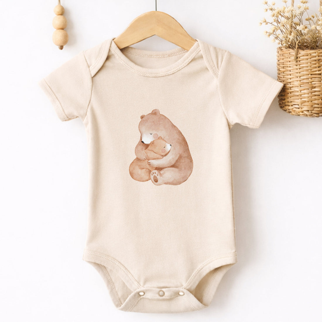 Bügelbild Bärenumarmung - Geborgenheit