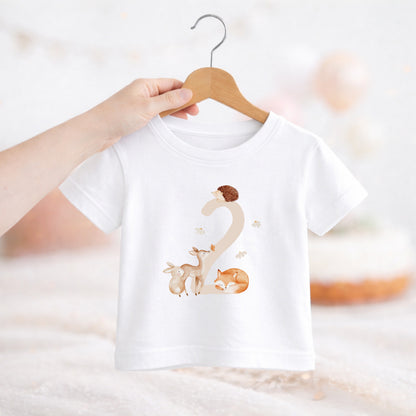 Bügelbild zum Geburtstag Zahl 1-6 | Waldtiere