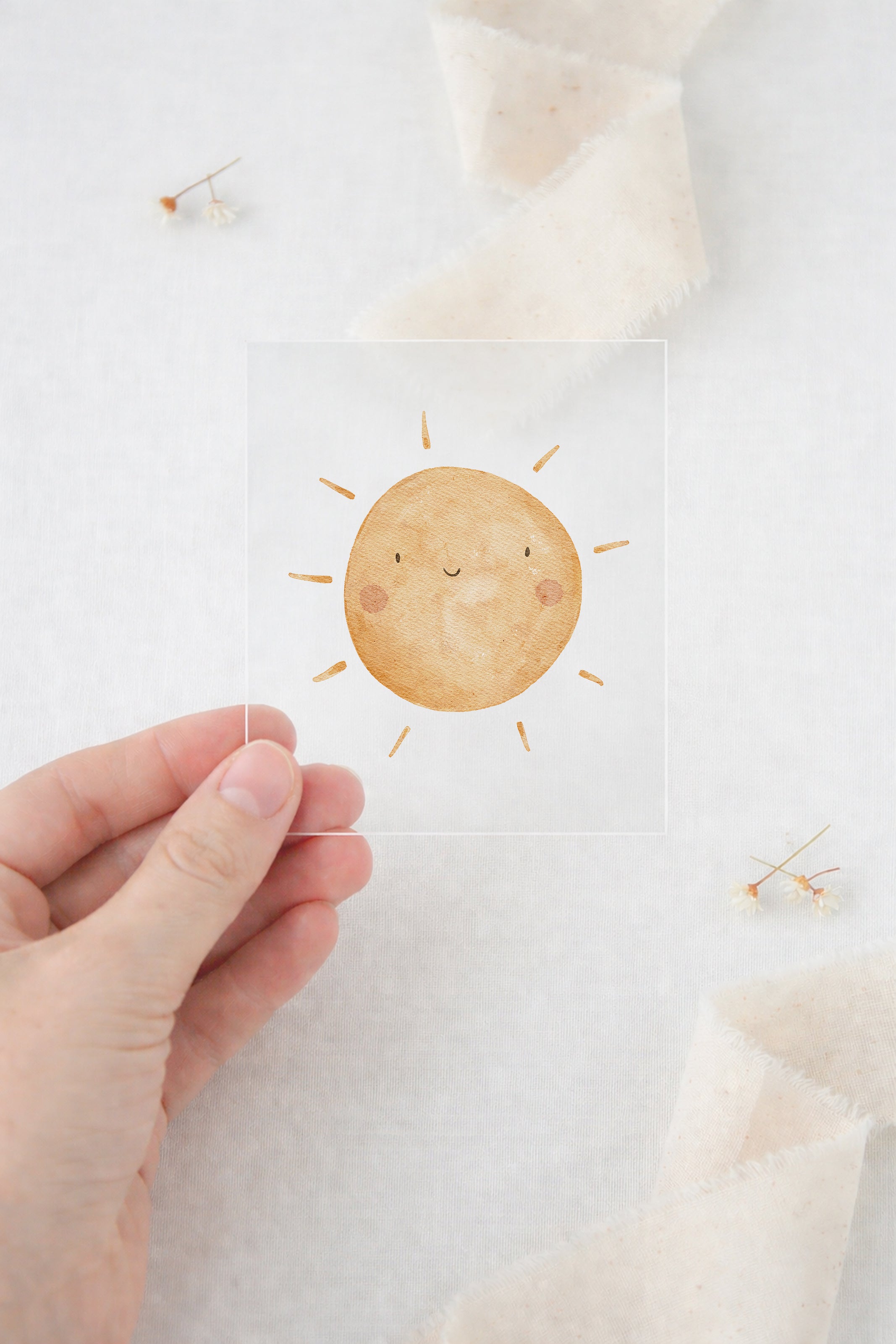 Bügelbild Lächelnde Sonne