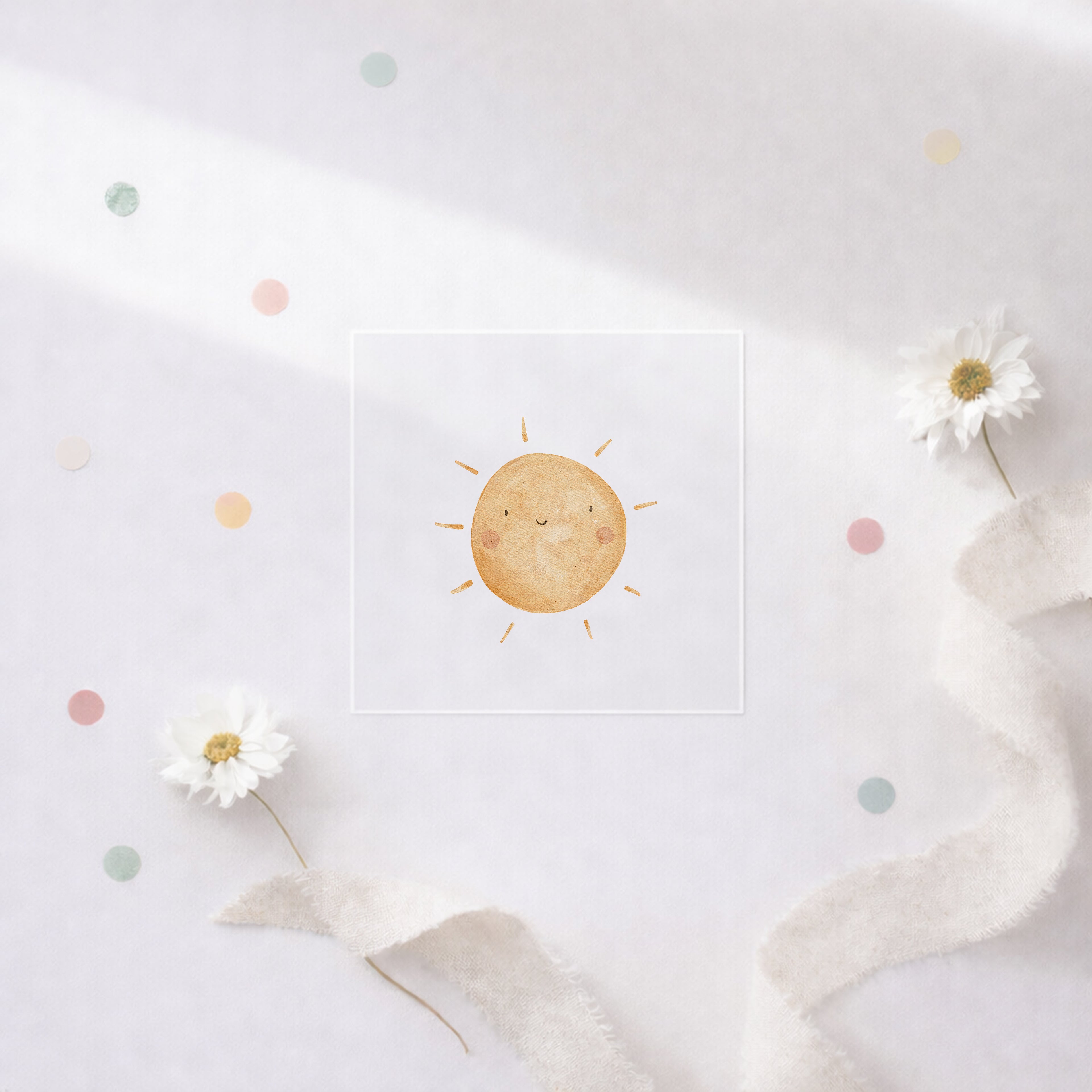 Bügelbild Lächelnde Sonne