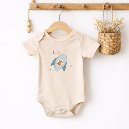 Bügelbild Raketenbär