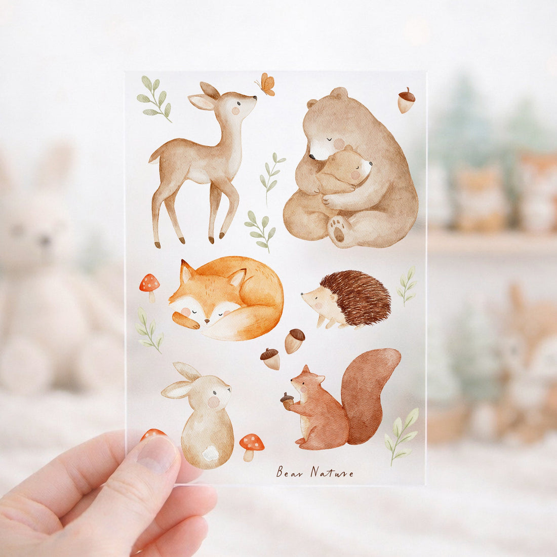 Bügelbilder Set Waldtiere A6