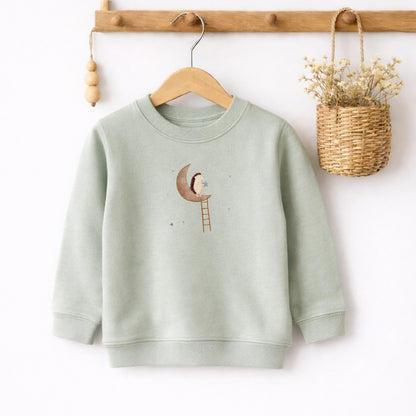 Bügelbild Igel auf dem Mond