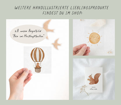 Bügelbild Raketenbär