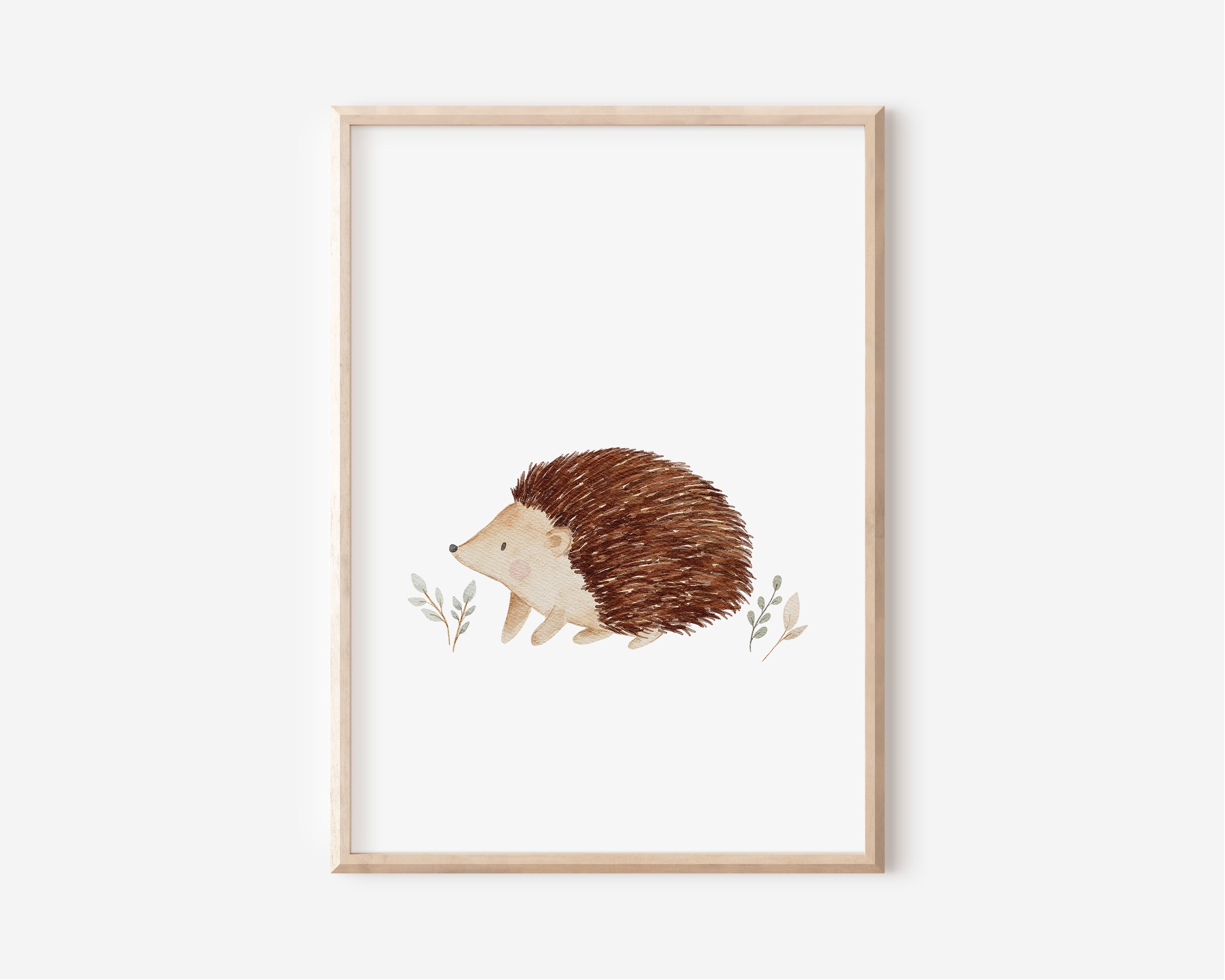 Poster Eichhörnchen mit Nuss / A4 &amp; A3