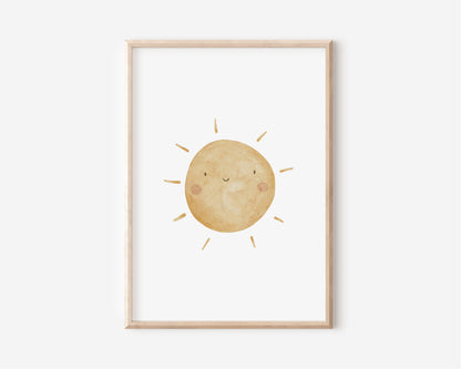 Poster Sonne &quot;Ich bringe Freude in die Welt&quot; / A4 &amp; A3